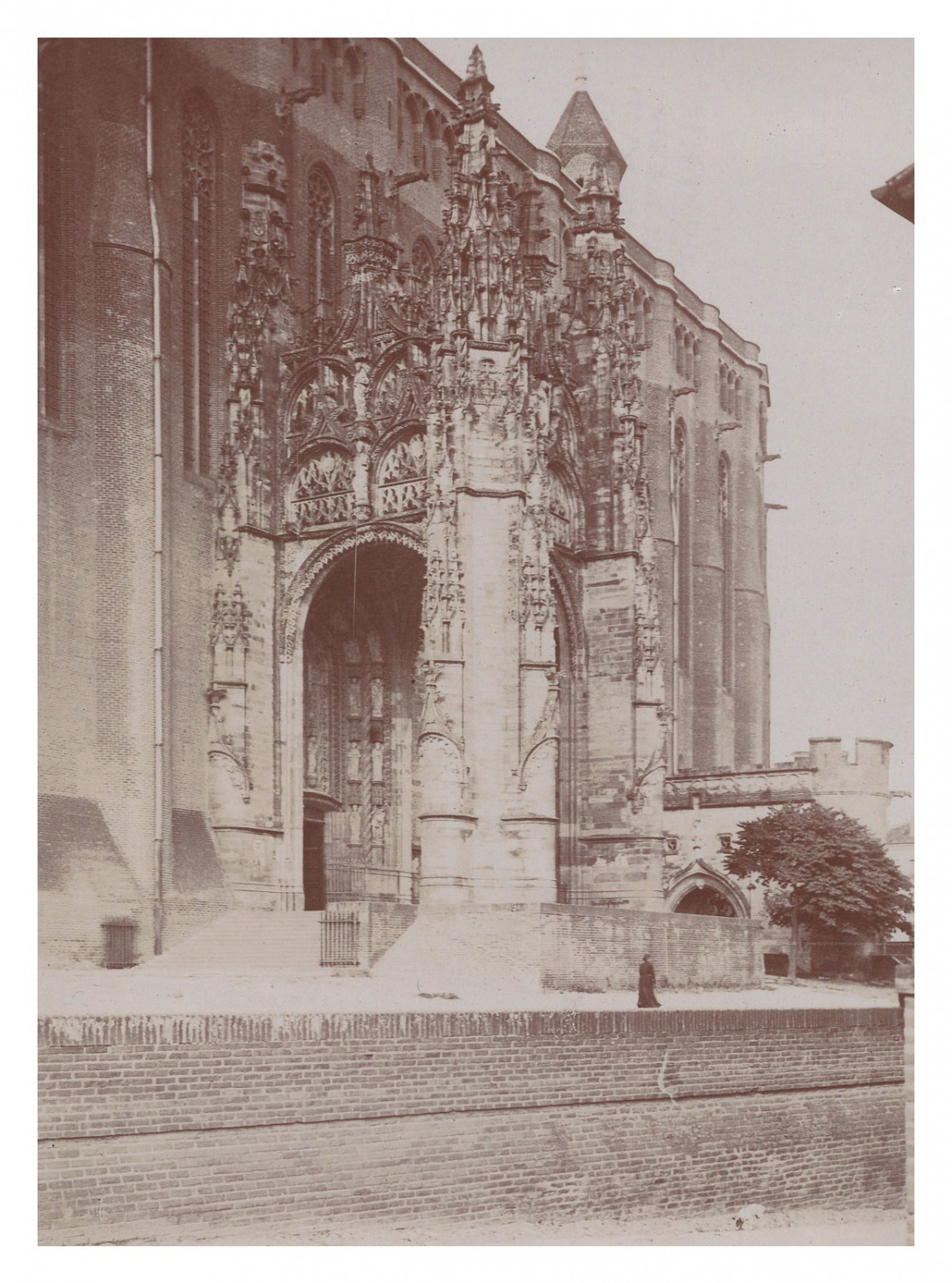 France, Albi, Cathedral of Sainte-Cécile vintage print, period print shooting