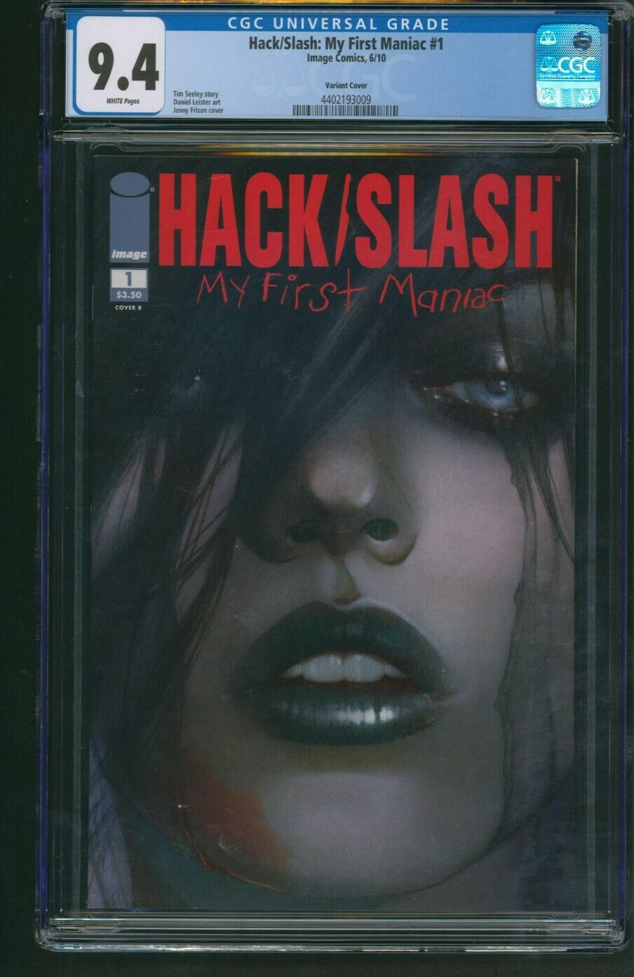 Hack/Slash: My First Maniac #1 Frison Cover B Variant Cover CGC 9.4 Image 2010