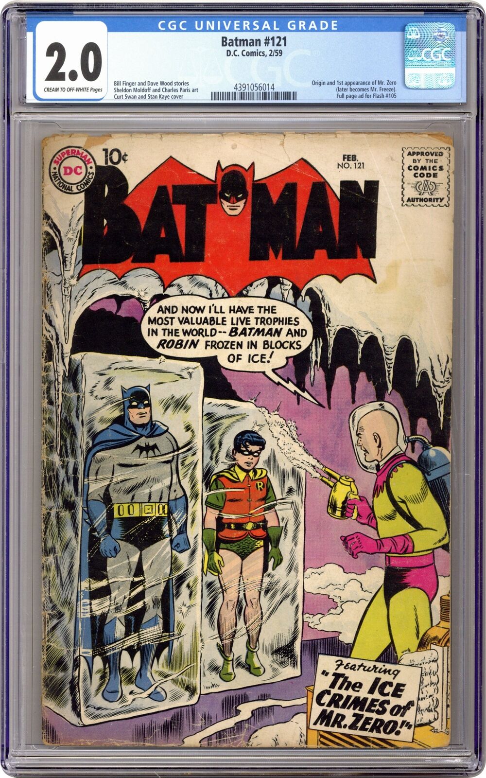 Batman #121 CGC 2.0 1959 4391056014 1st app. Mr. Freeze