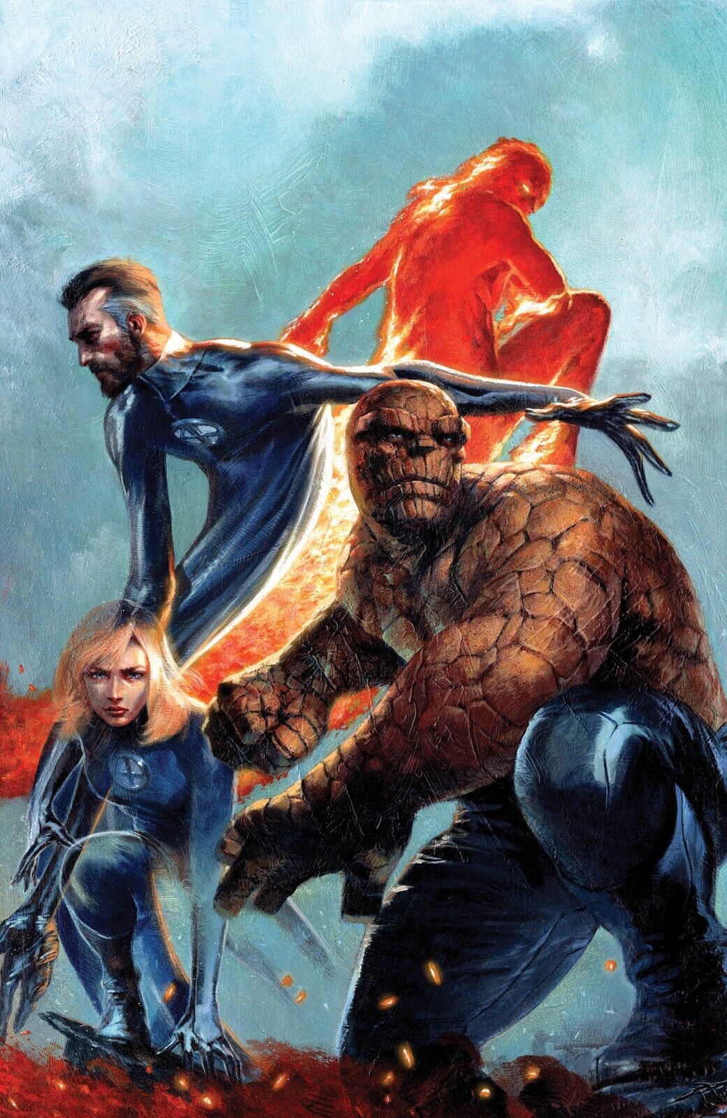 Fantastic Four #1 Dell\'Otto Virgin Variant Marvel 2018 LTD 1000 - NM- or Better
