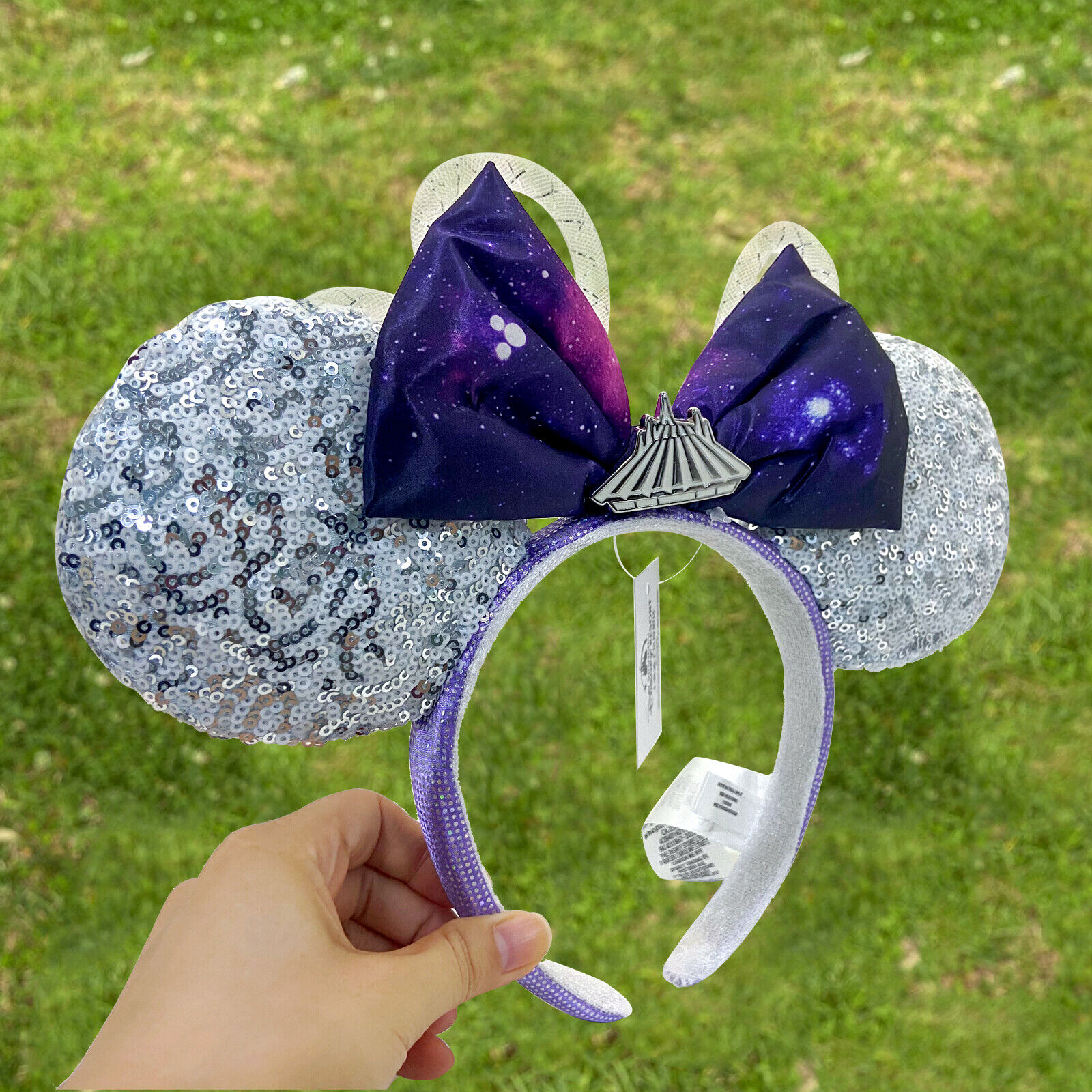 US Disney Parks Space Mountain Ears Minnie Mouse Shanghai Purple 2021
