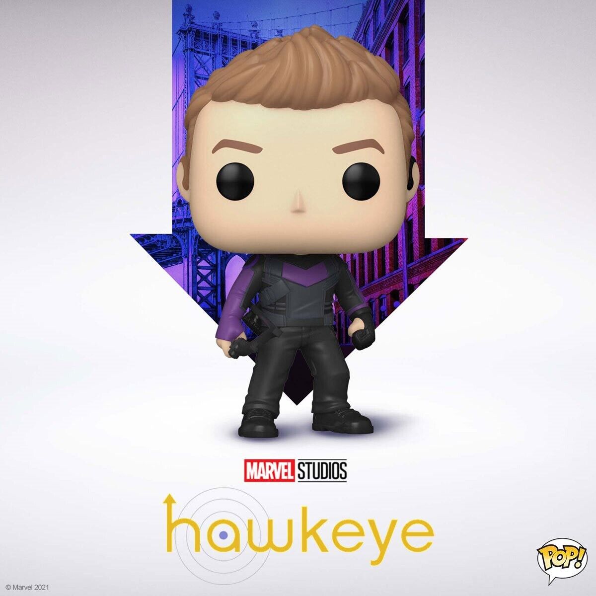 Funko TV — Hawkeye — Disney+ /Marvel — Jeremy Renner — Ships Free w/Protector
