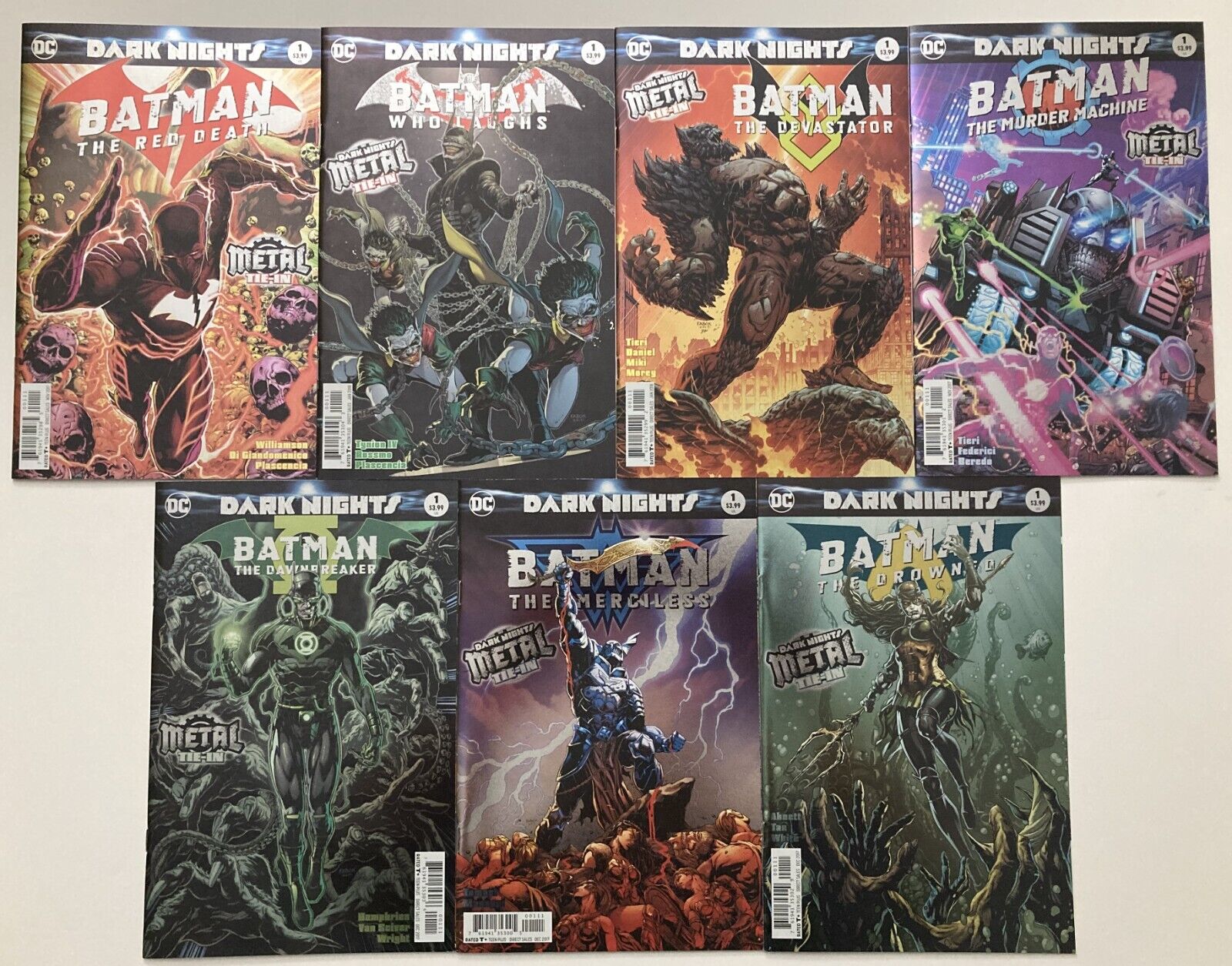 Dark Nights Metal: Tie-in 10 Comic Bundle, DC Comics, Foil, Scott Snyder, Batman
