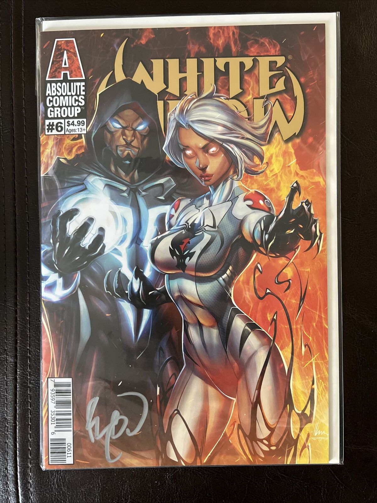 White Widow #6 Gold Foil Logo Cover Signed by Benny Powell w/COA