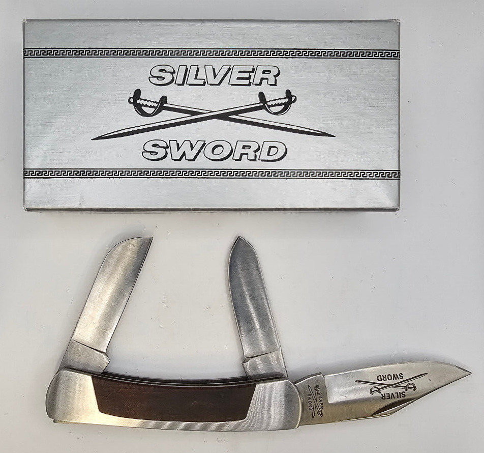 Vintage Camillus Knife Silver Sword USA 836 Canoe NIB