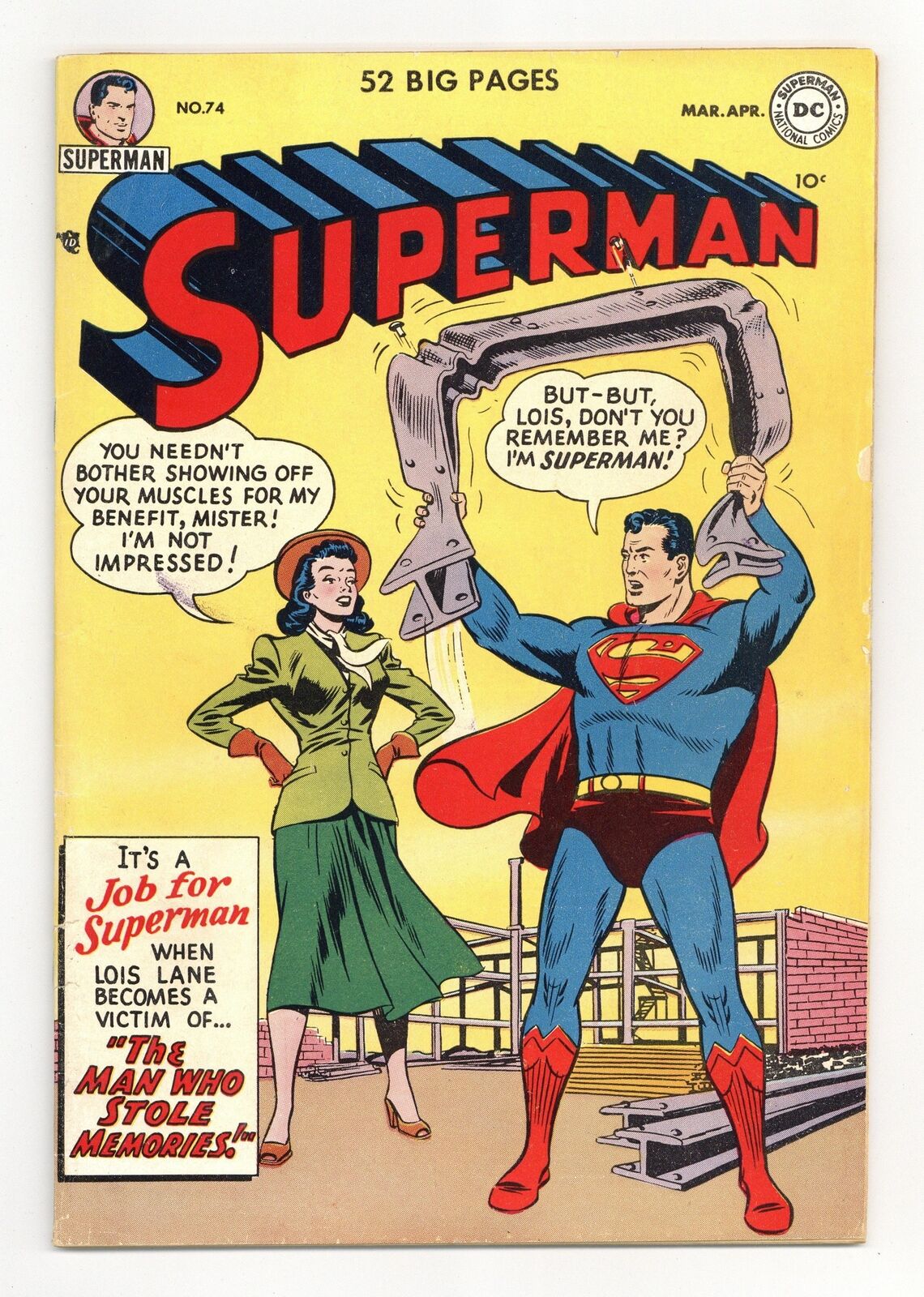 Superman #75 VG+ 4.5 RESTORED 1952