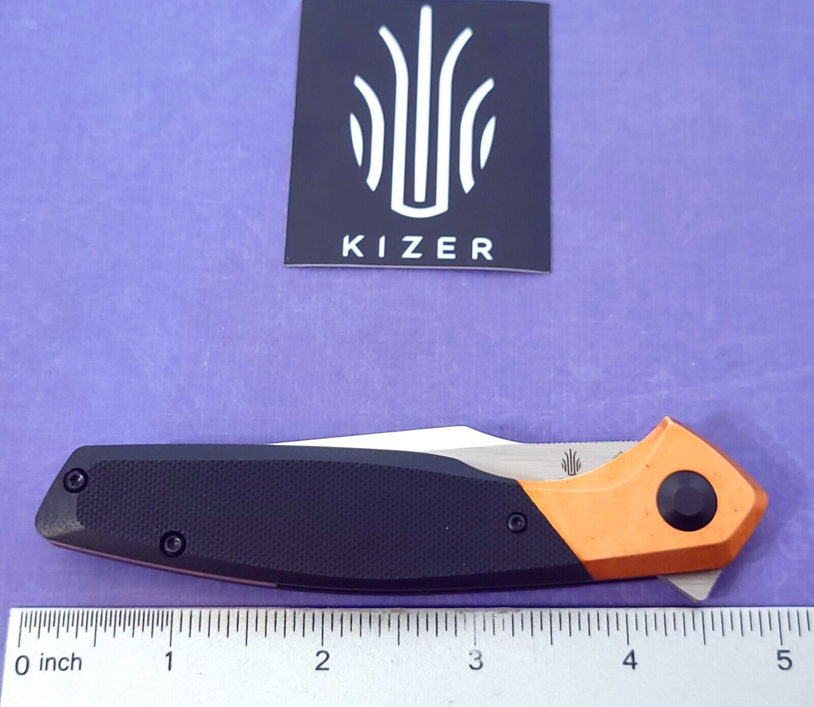 Kizer Cutlery Knife Grazioso Tactical Liner Lock Black G10 Handles NIB