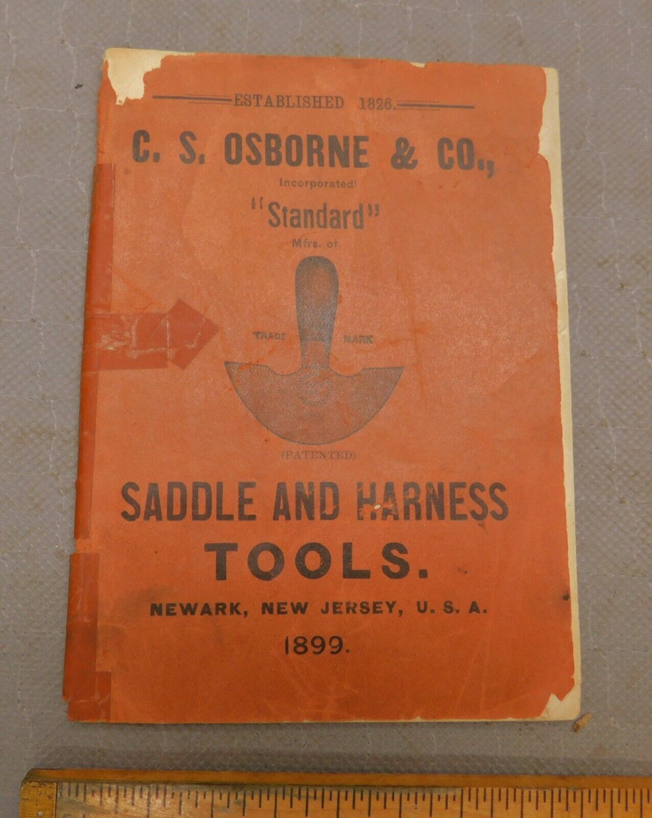 1899 C.S. Osborne Saddle & Harness Tools Catalog  ANTIQUE Leather Tool Catalouge