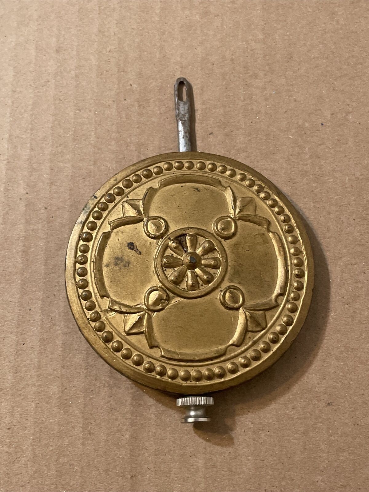 Antique Ingraham Treasure Island Banjo Clock Pendulum Part