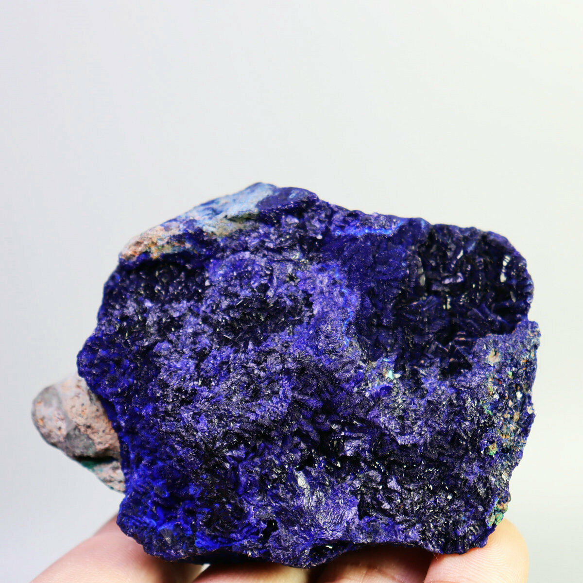 349g Natural Azurite Malachite Geode Quartz Crystal specimens Anhui Pro, China 