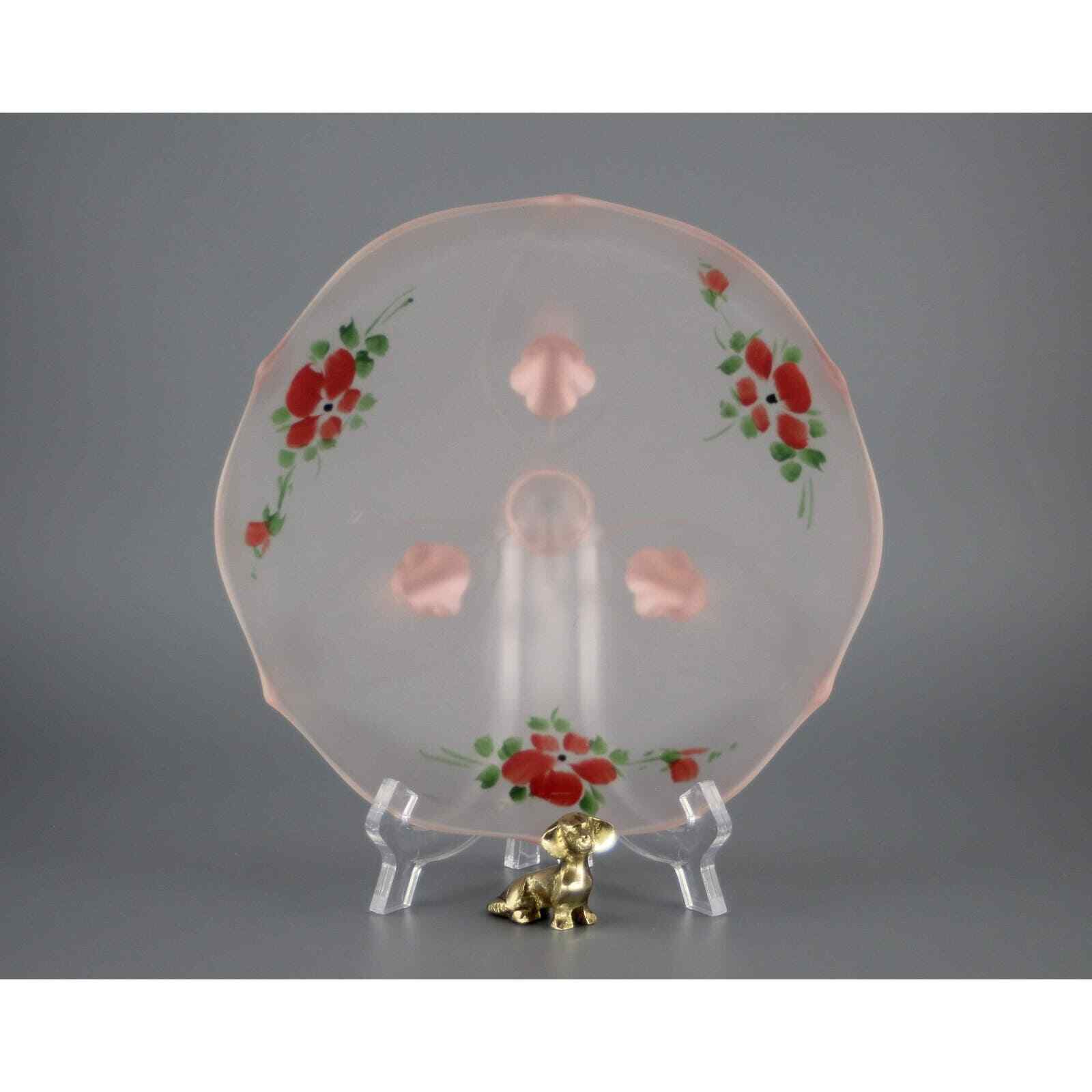 Lancaster Glass Petal- Cupped 3 Footed Bowl