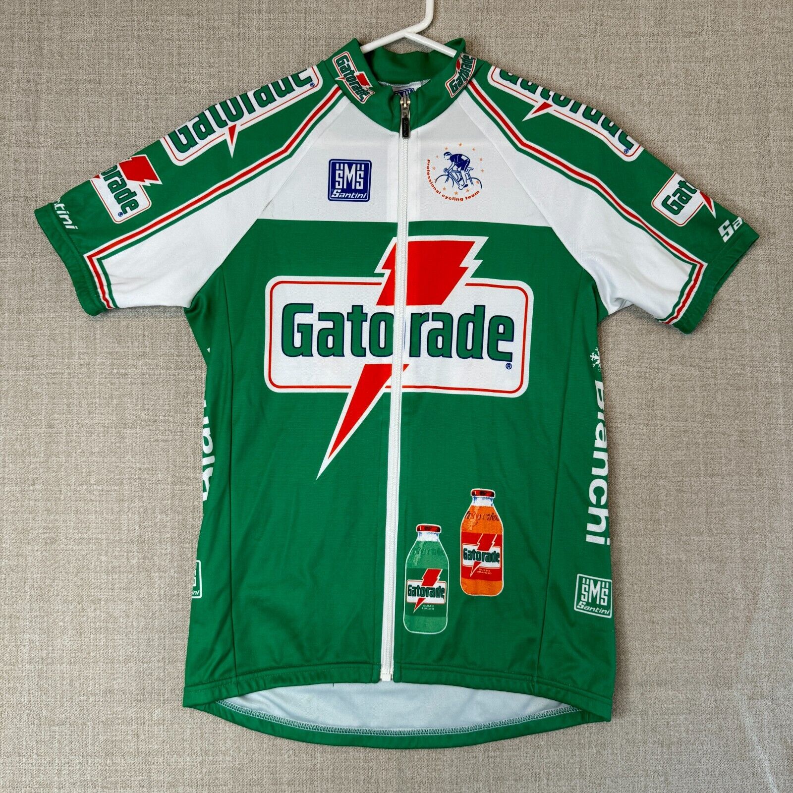 SMS Santini GATORADE Professional Cycling Team Jersey ITALY Medium Vintage