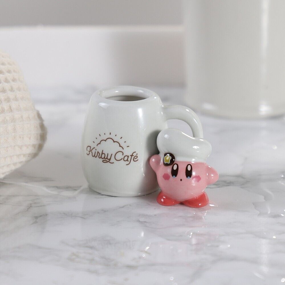 Kirby Cafe Exclusive Toothbrush Stand Porcelain Nintendo Kirby Super Star White