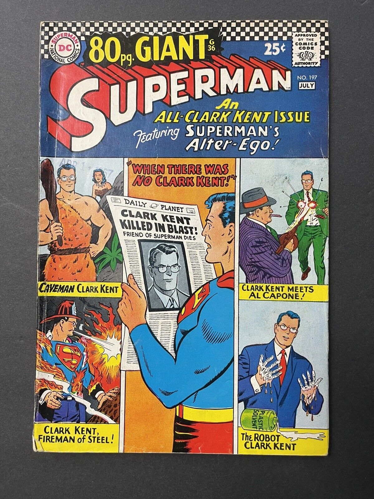 Superman #197 80 pg Giant DC 1967 Mid Grade