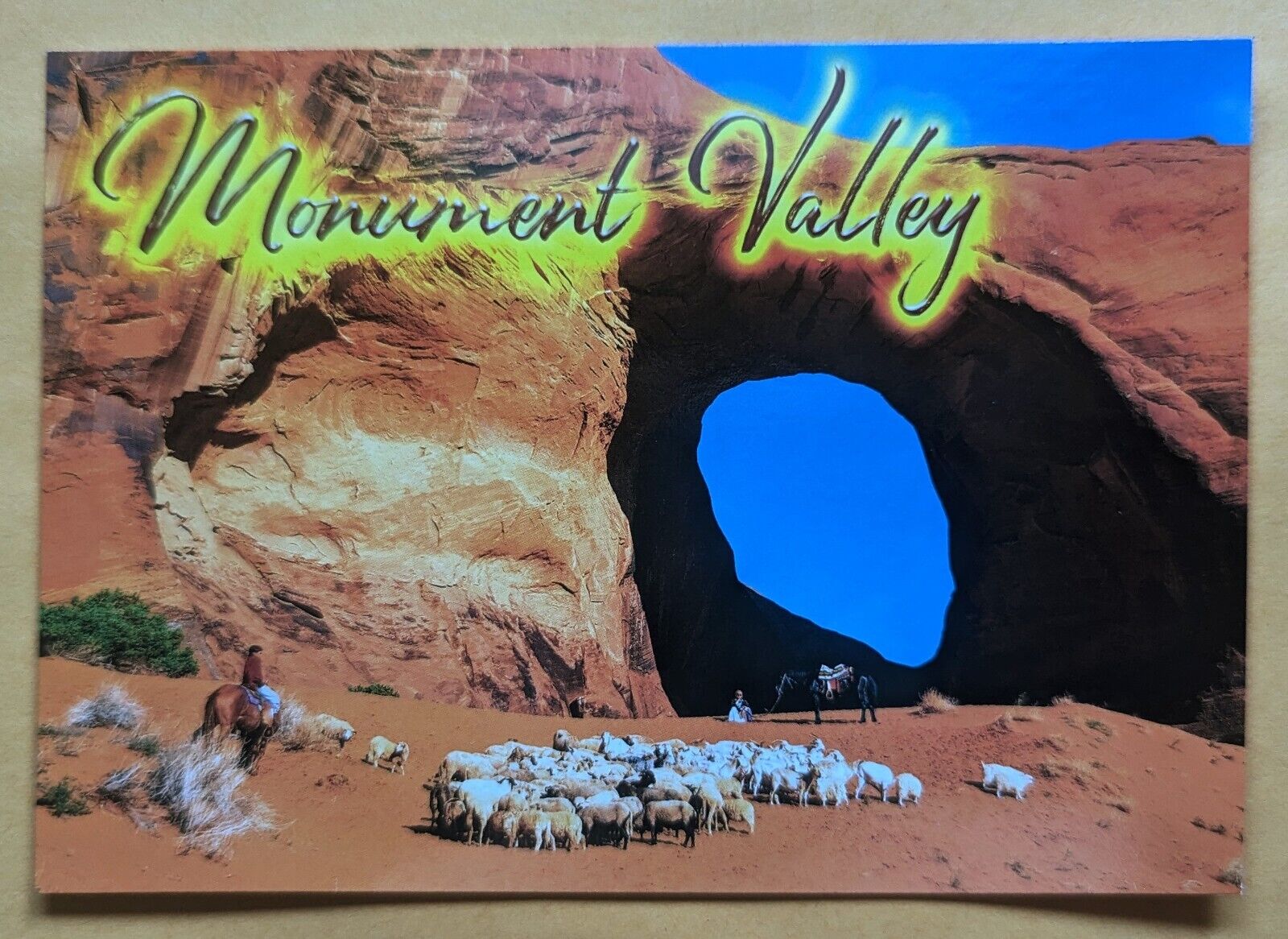  Postcard AZ: Monument Valley. Arizona - Utah