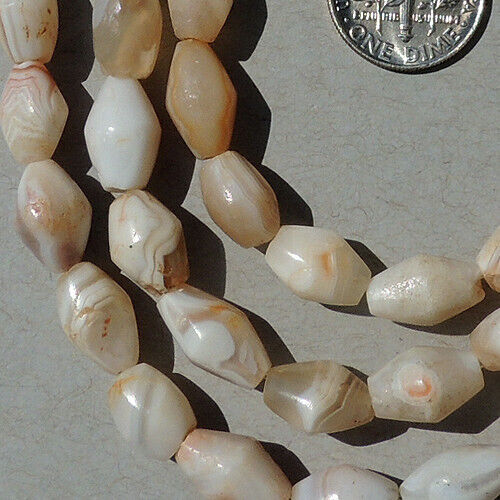 a 29.5 inch strand of ancient agate african stone beads mali #5041