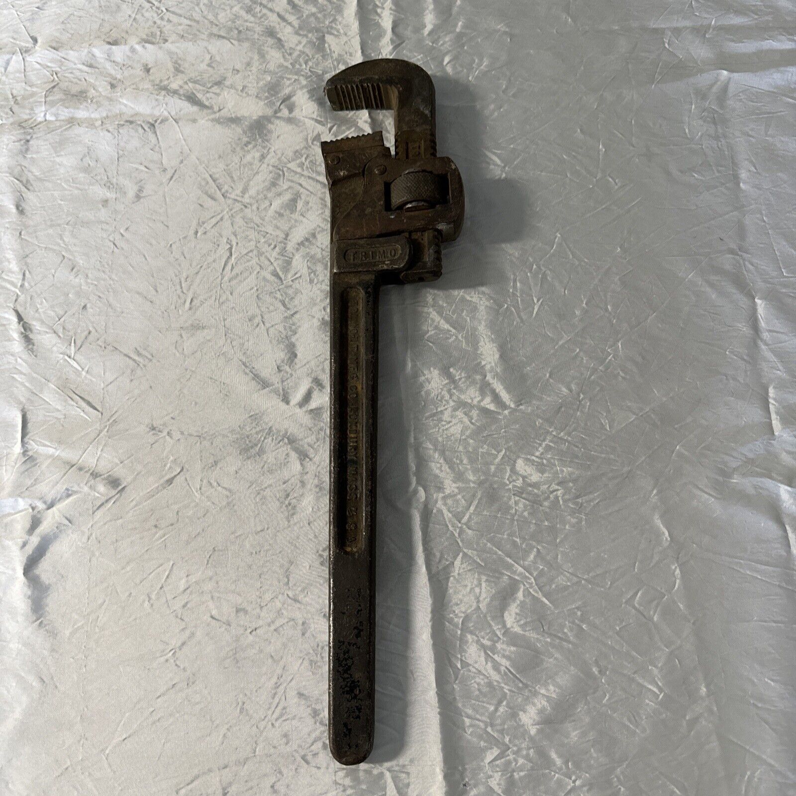 Vtg Trimont Trimo 18 Inch Pipe Wrench Pat'd 6/20/16 