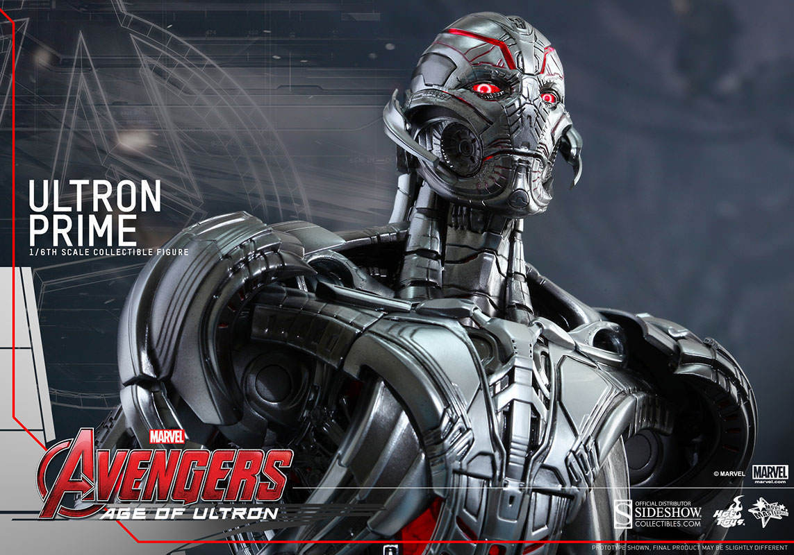 THE AVENGERS: AGE OF ULTRON~ULTRON PRIME~SIXTH SCALE FIGURE~HOT TOYS~MIB