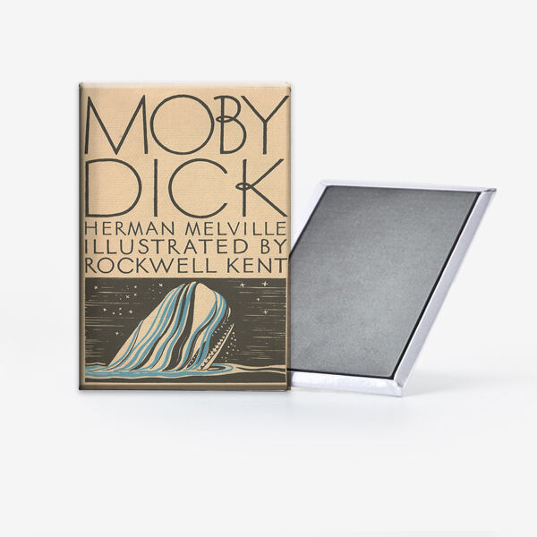 Moby Dick Book Cover Refrigerator Magnet 2x3 Herman Melville