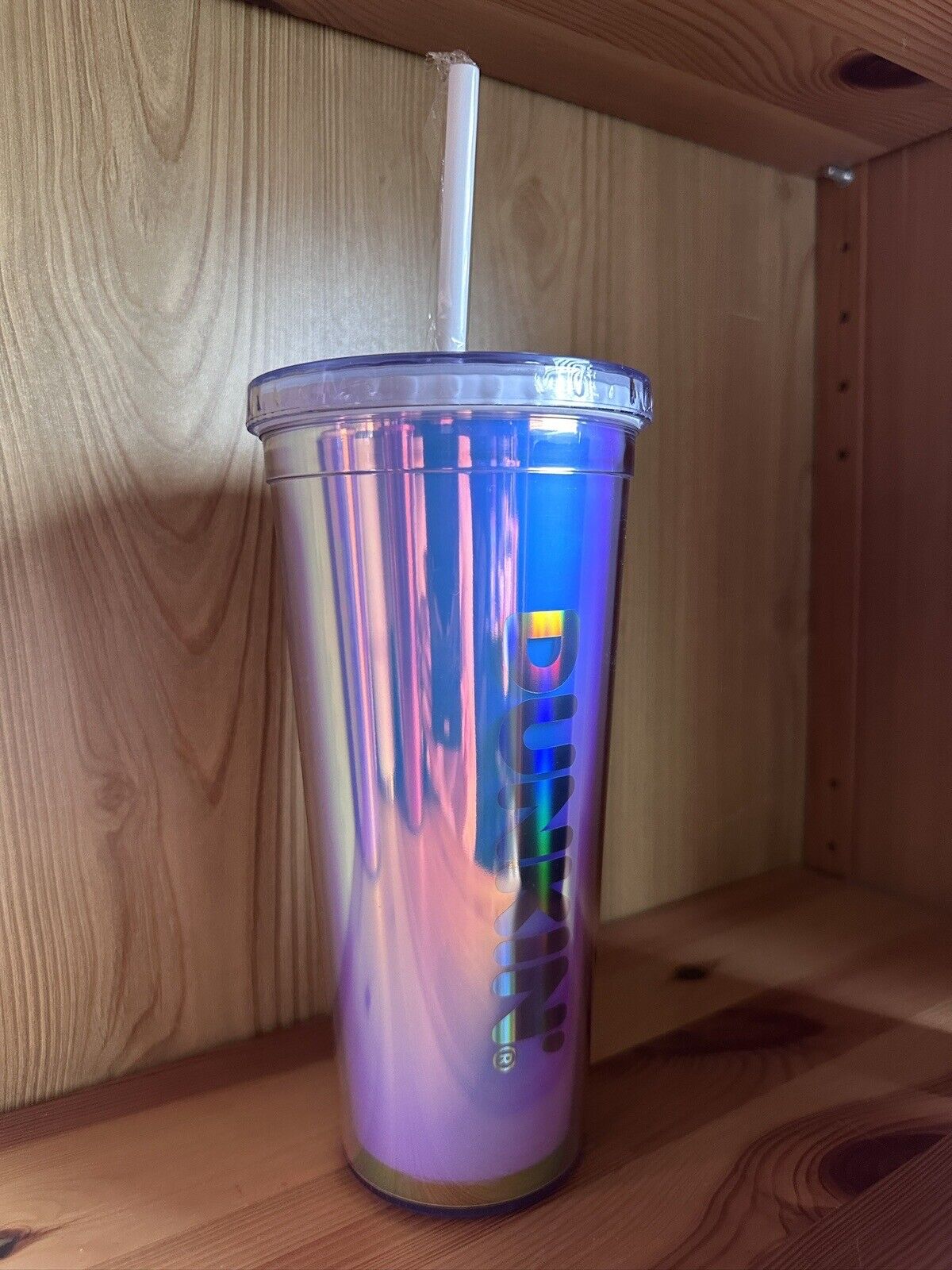 Dunkin’ 2024 Collection - Valentines Day Iridescent Tumbler (Clear/Blue)