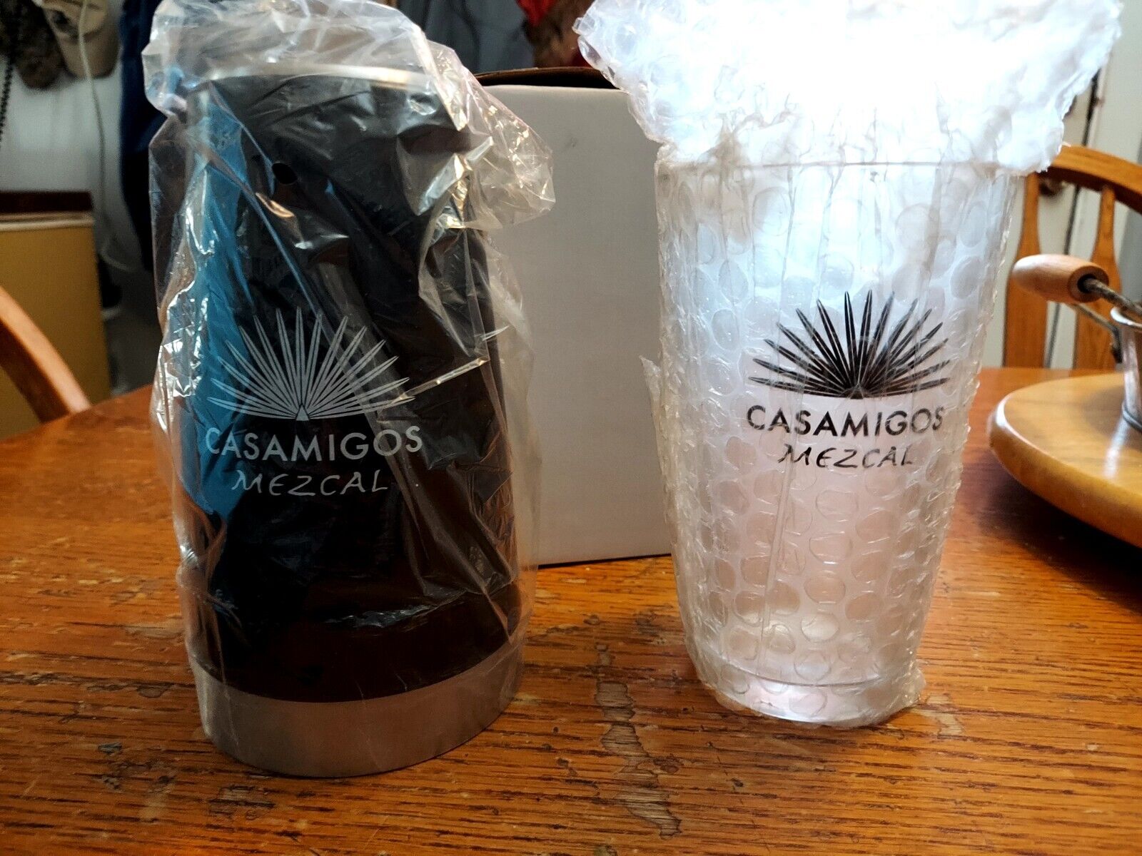 Casamigos Black Cocktail Shaker With Drinking Glass