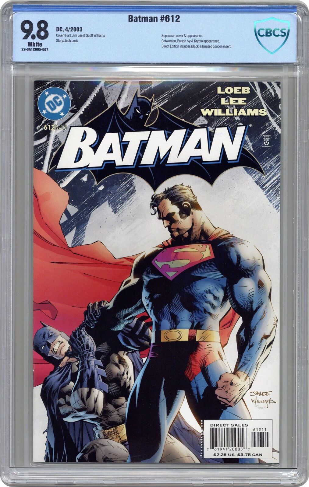 Batman #612A 1st Printing CBCS 9.8 2003 22-0A1C965-007