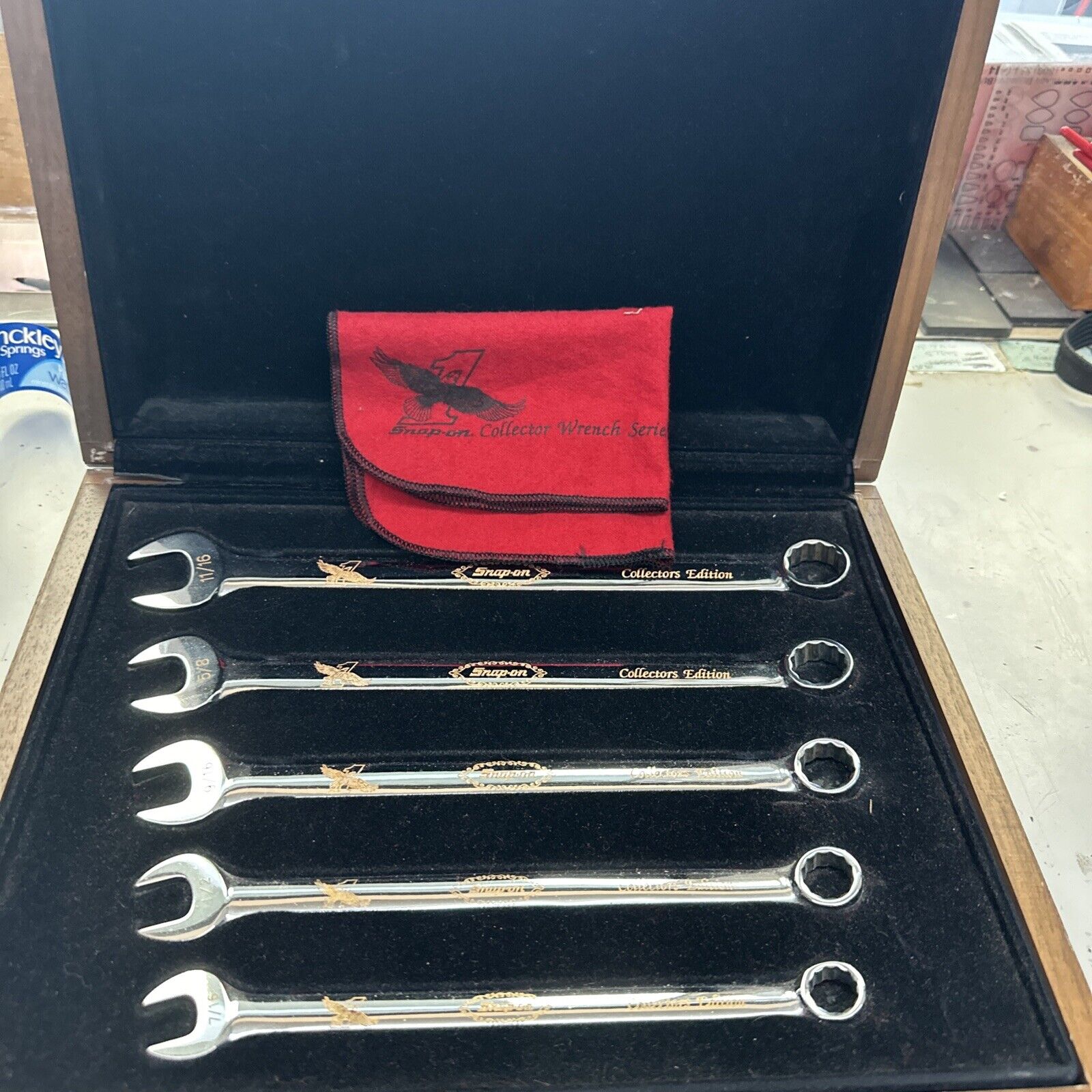 Snap On Tools Collectors Edition 24k Lettering Gold Eagle Wrench Set Series
