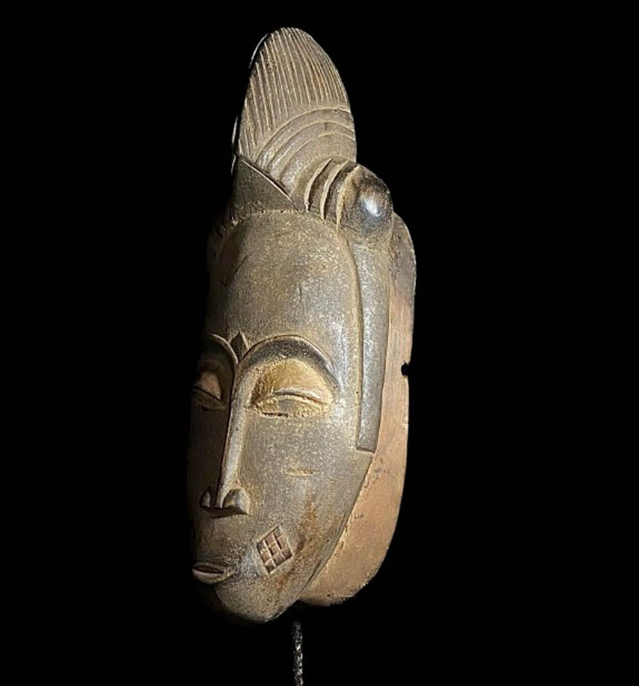 Baule Antique African Masks Antiques Tribal Art Vintage Wood Mask -7520