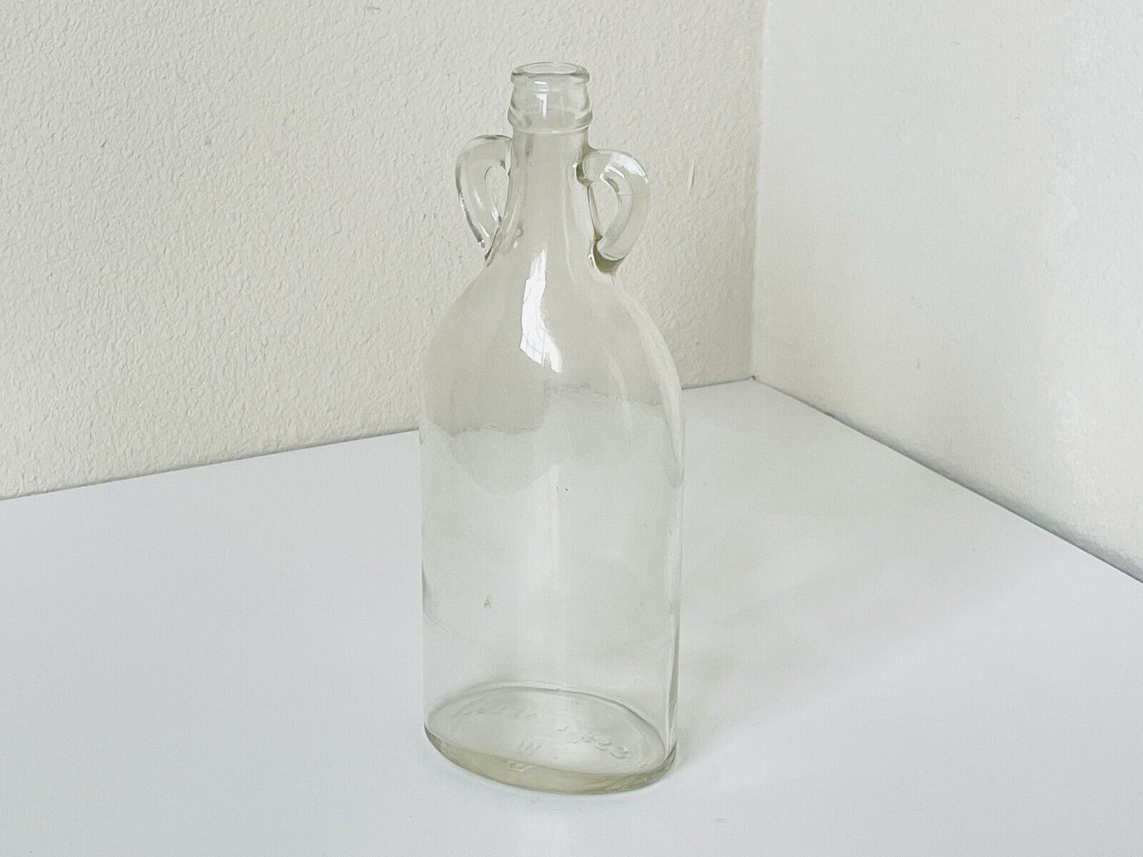 Vintage Antique Patent Bottle Glass Deco Crafts Art Nouveau Sculpture