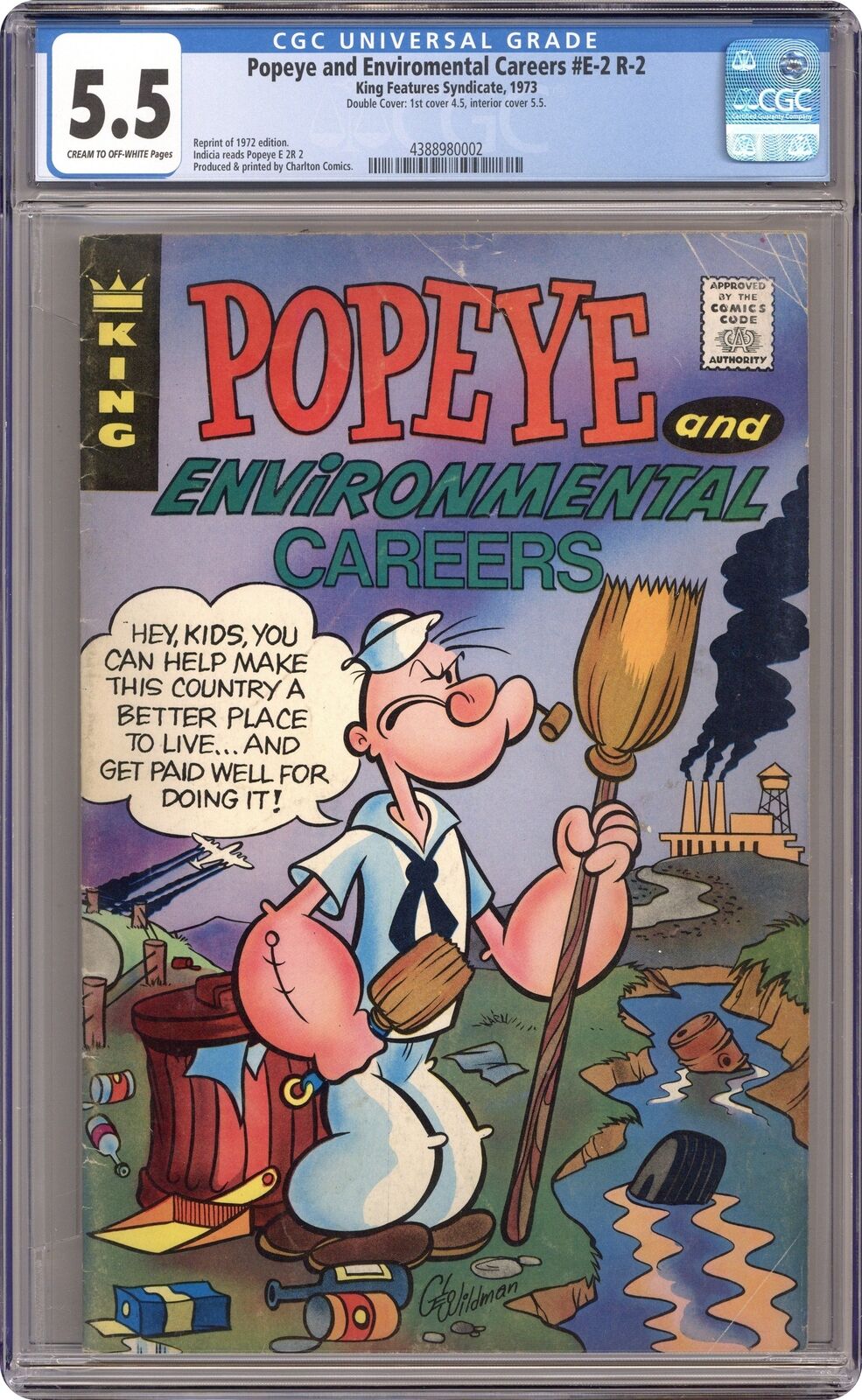 Popeye #2 CGC 5.5 Double Cover 1973 4388980002