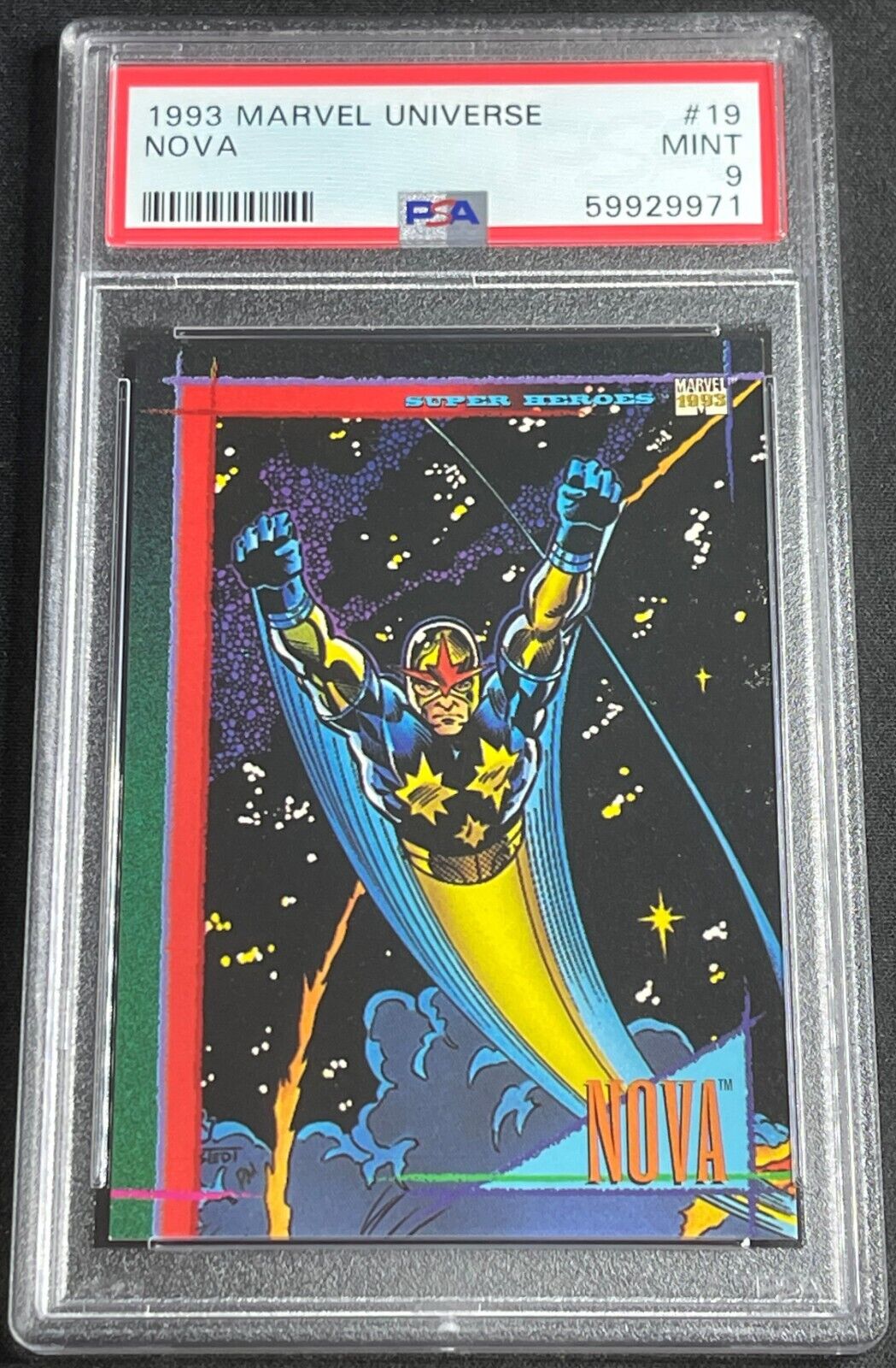 1993 Marvel Universe Nova #19 PSA 9 MINT MCU Guardians of the Galaxy 