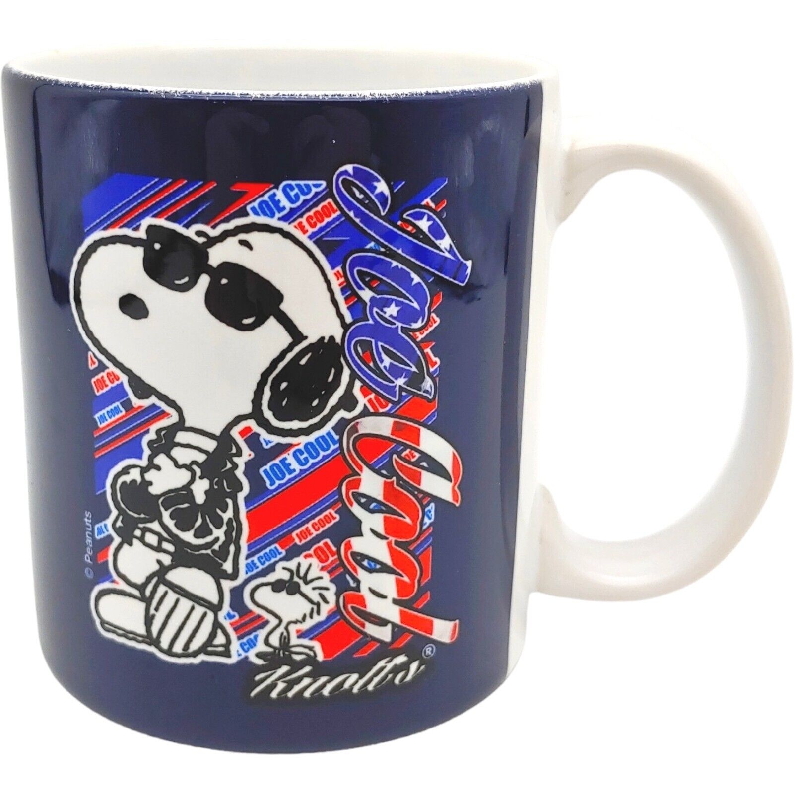Snoopy Joe Cool Coffee Mug - 12oz American Flag Red White Blue Stars Stripes Dog
