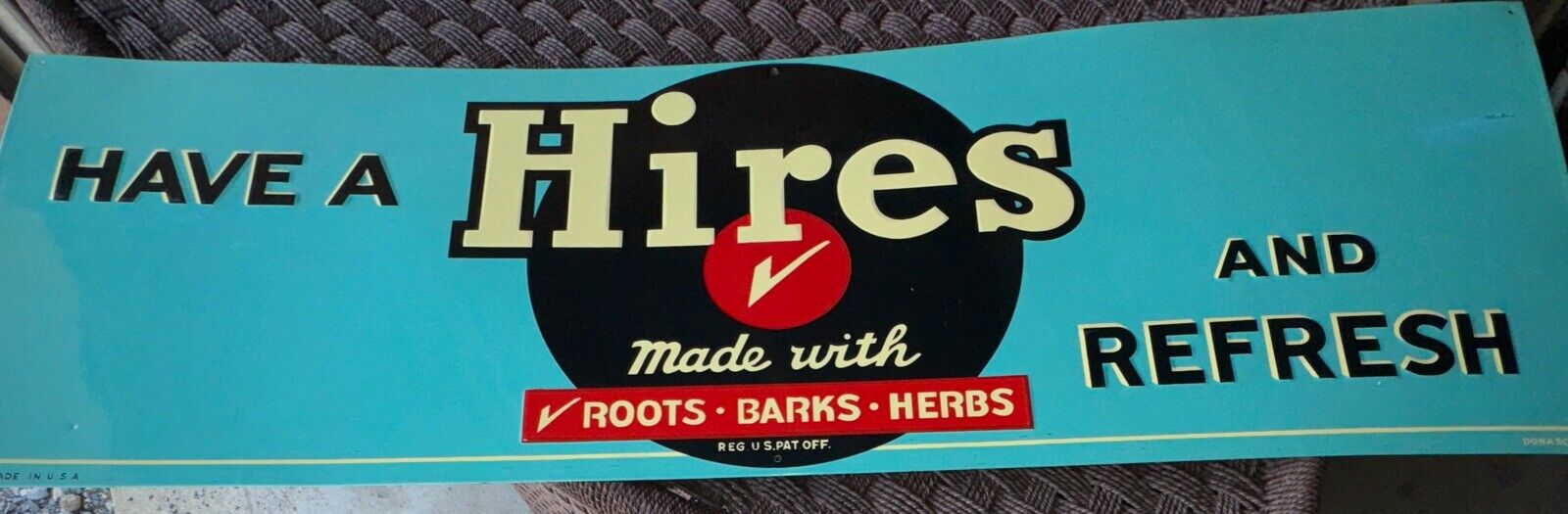 Hires Advertising Sign
