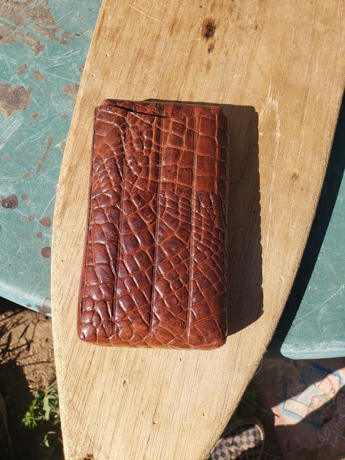 Vintage Leather Cigar case leather