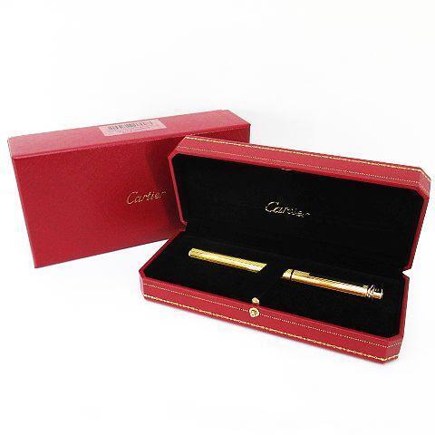 Cartier Authentic Trinity Fountain Pen Nib Au750 Gold Square size 13.5 cm used