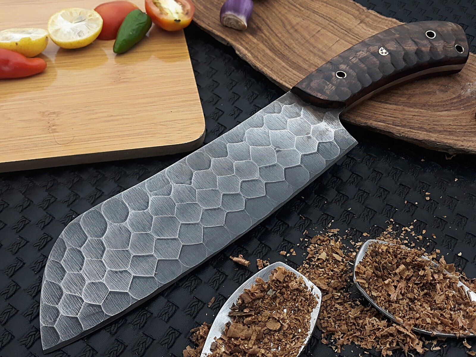Handmade  Cleaver Knife: Razor-Sharp Serbian Chef's Butcher Knife