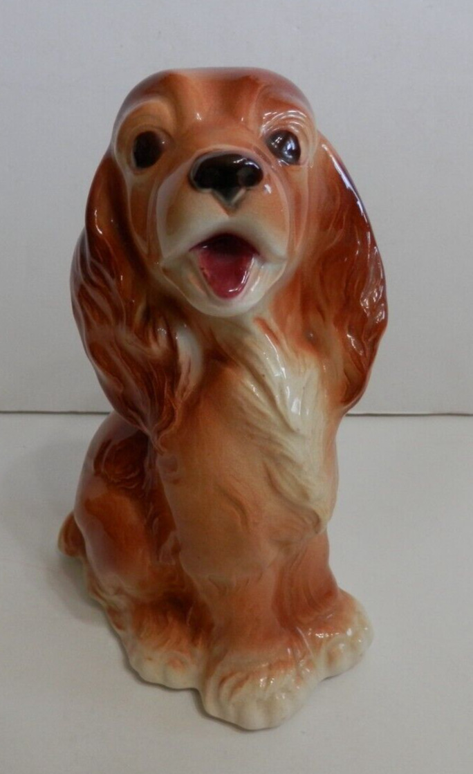 Vintage Ceramic Royal Copley Spaniel Dog Planter