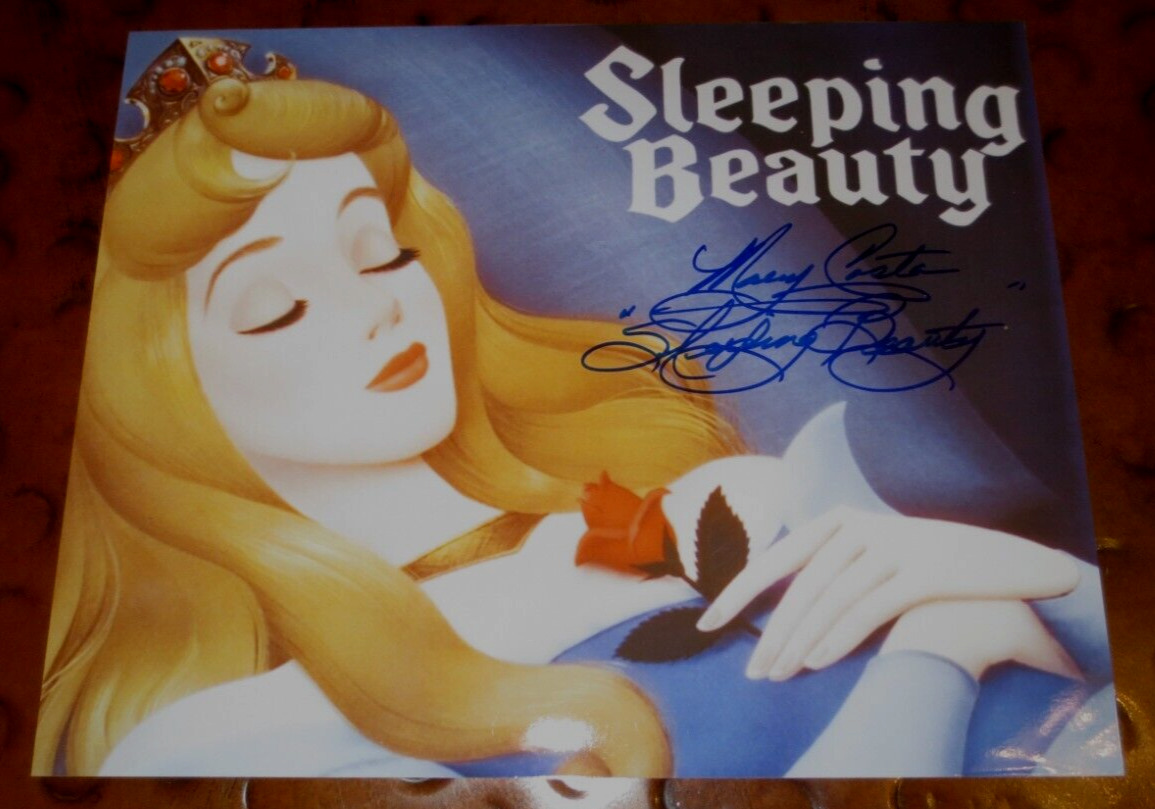 Mary Costa voice Walt Disney Sleeping Beauty signed autographed photo Aurora
