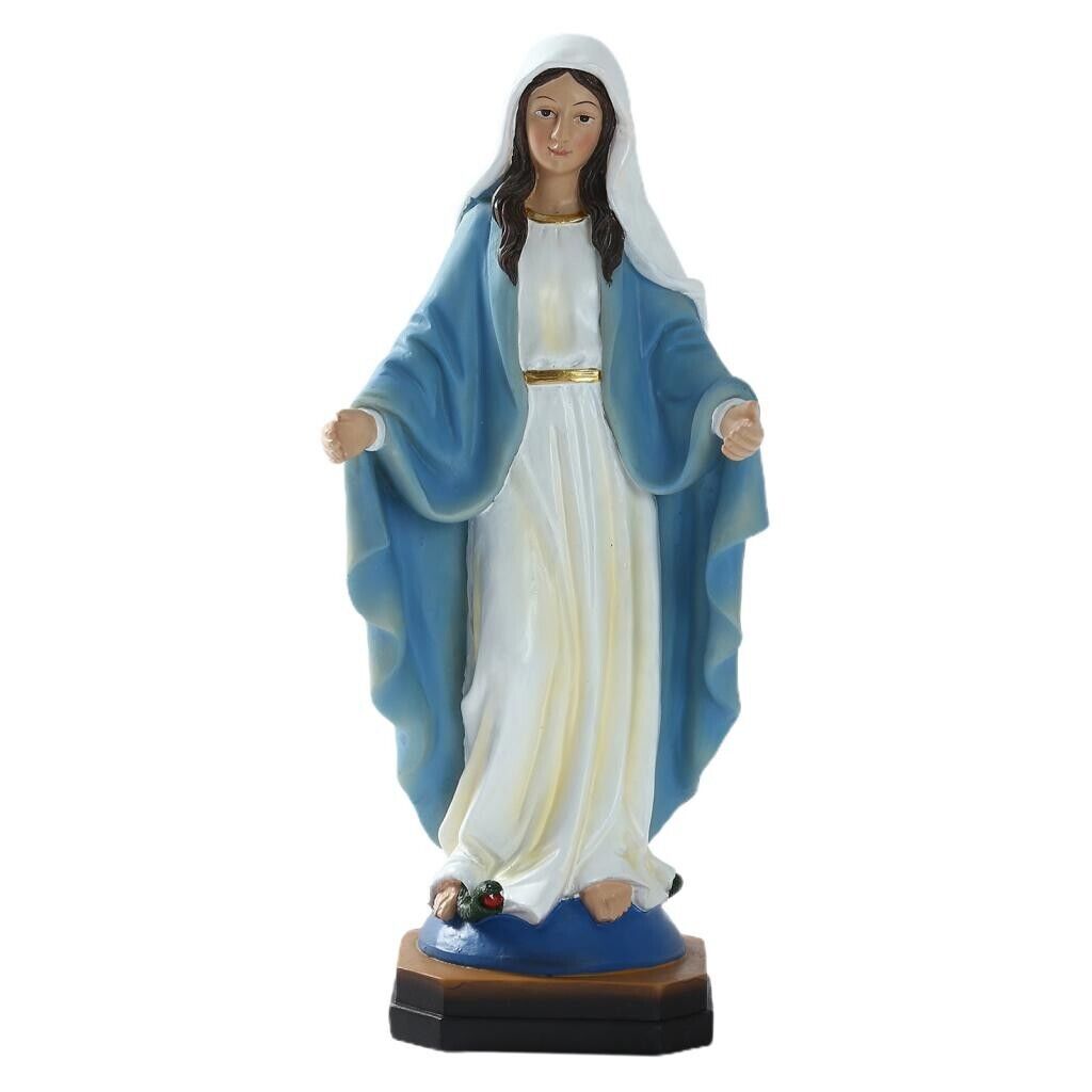 8.46'' Virgin Mary Resin Statue Figure Religious Handmade Decorate Catholic Gift