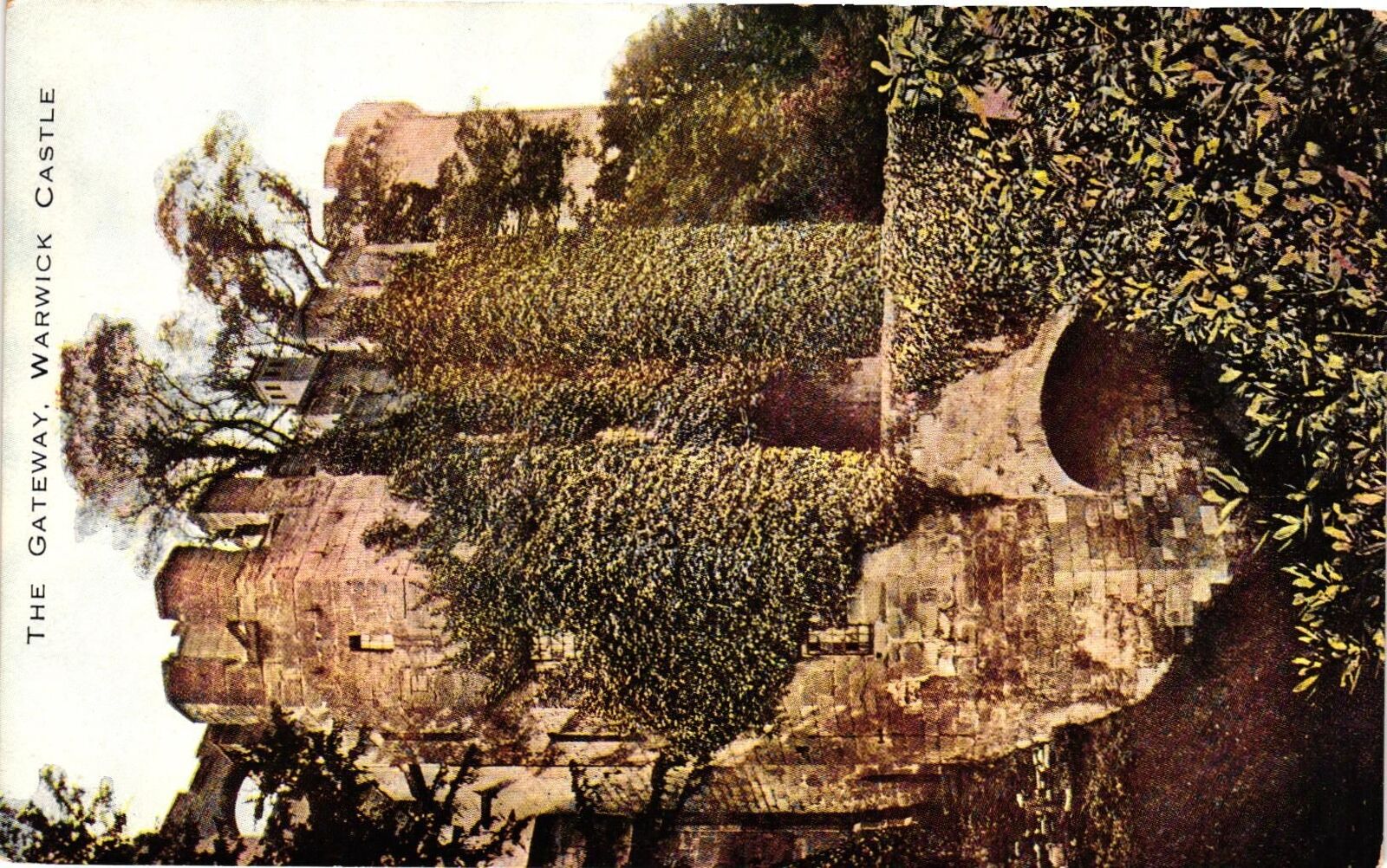 Vintage Postcard- The Gateway, Warwick Castle.