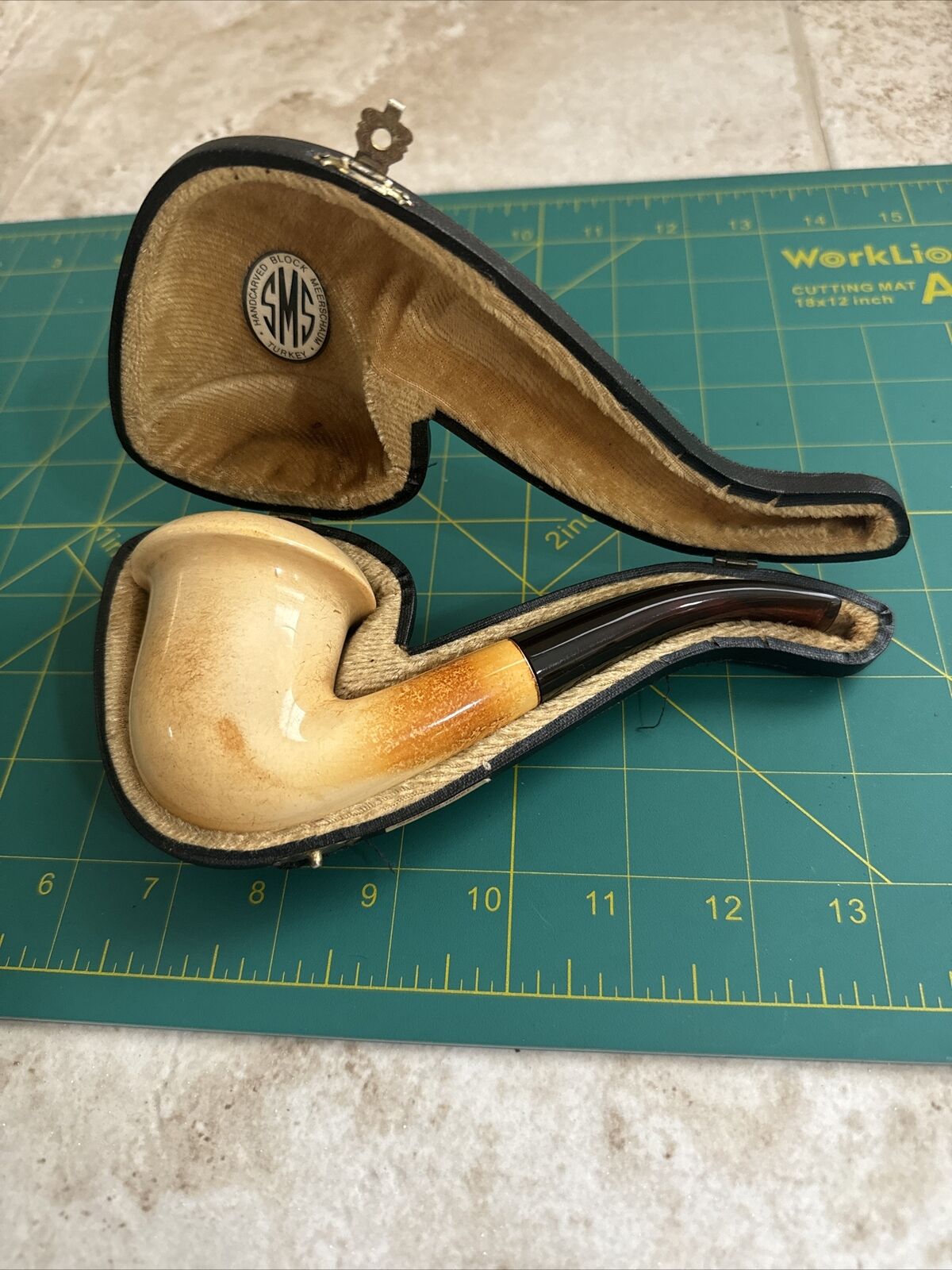 SMS Meerschaum Calabash Tobacco Pipe Amazing Pipe Great Color