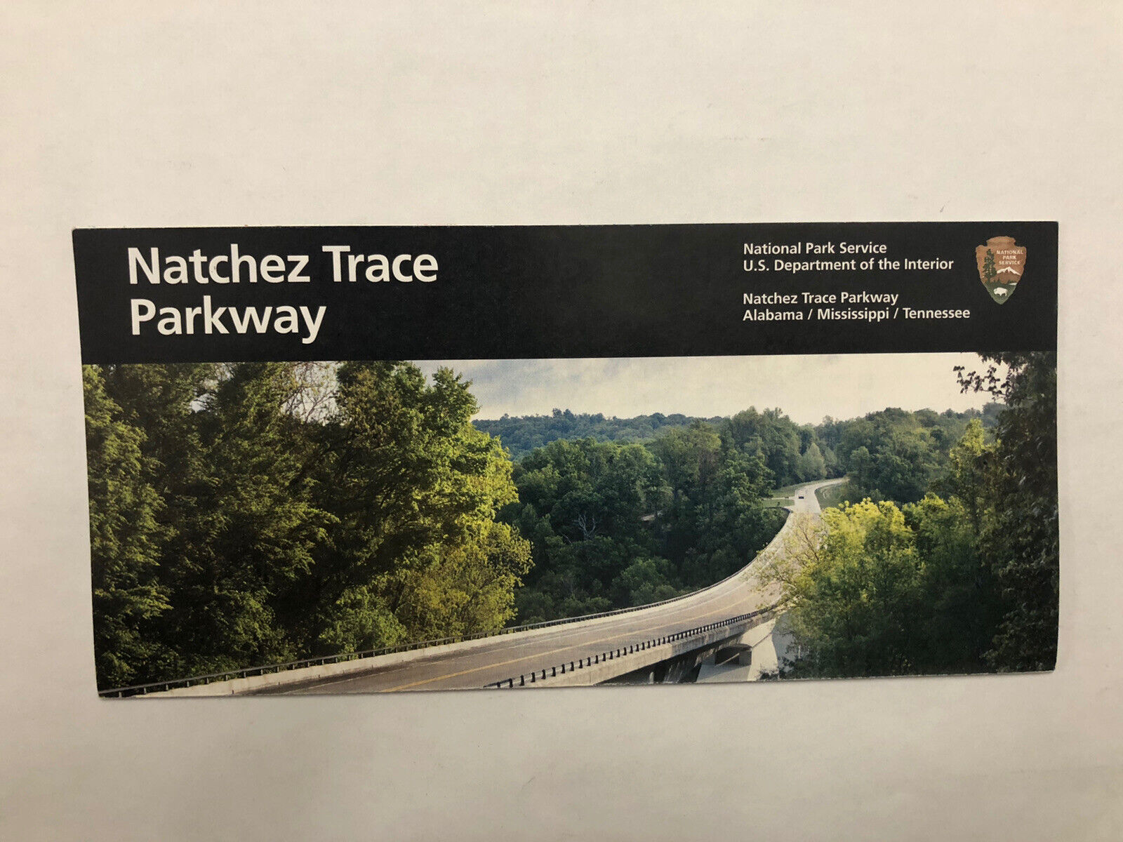 Natchez Trace Parkway National Park Unigrid Brochure Map Newest Version AL TN MS