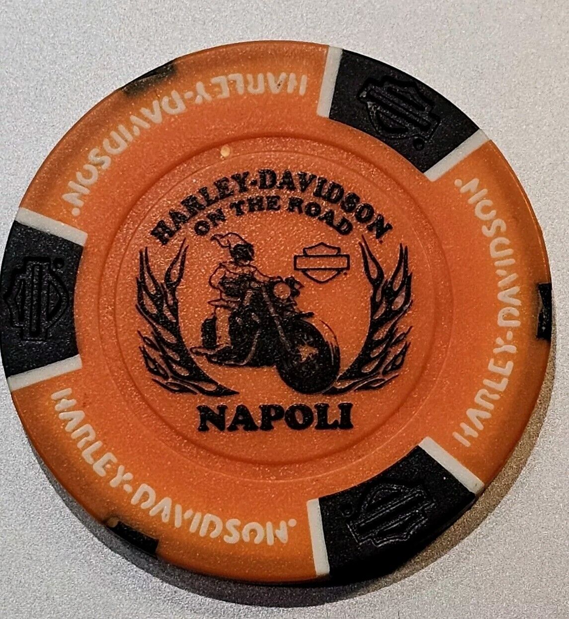 Harley Davidson Poker Awesome Chip Napoli Italy Harley-Davidson NEW