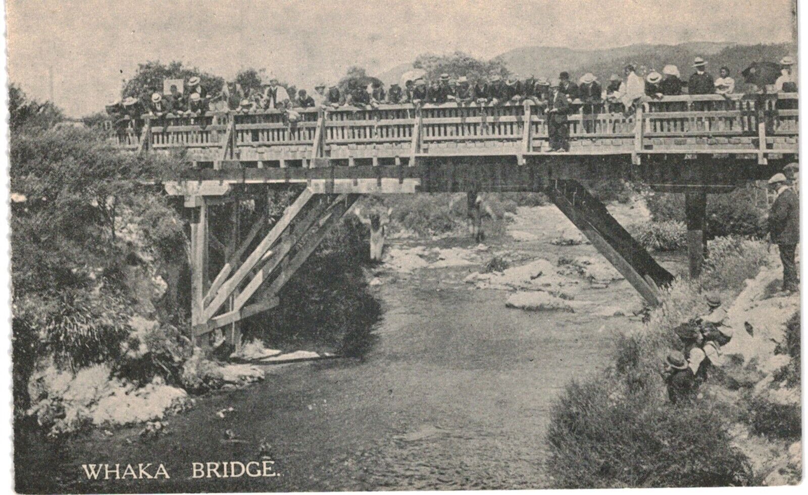 New Zealand Whaka Bridge  1910  NZ 
