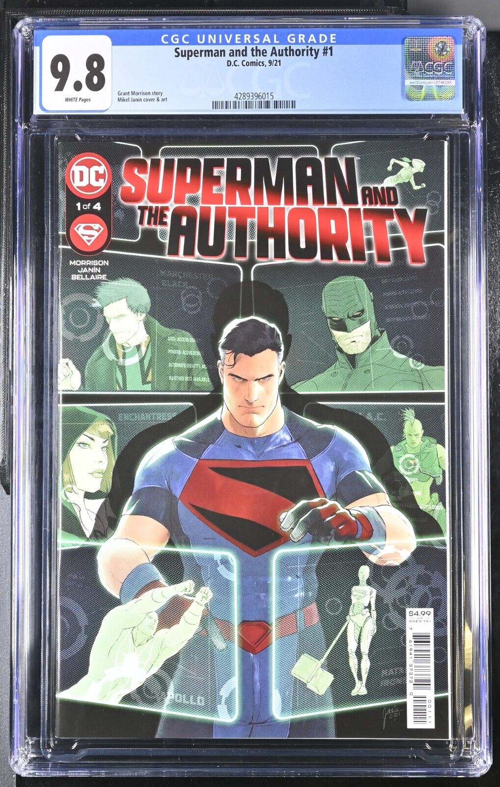 Superman and the Authority #1 9/21 CGC 9.8 WHITE New Roster Legacy Films