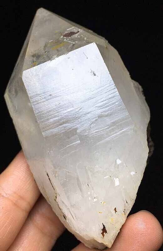 251g Rare Tibet Himalayan Elestial Clear Point Lemurian Crystal Cluster