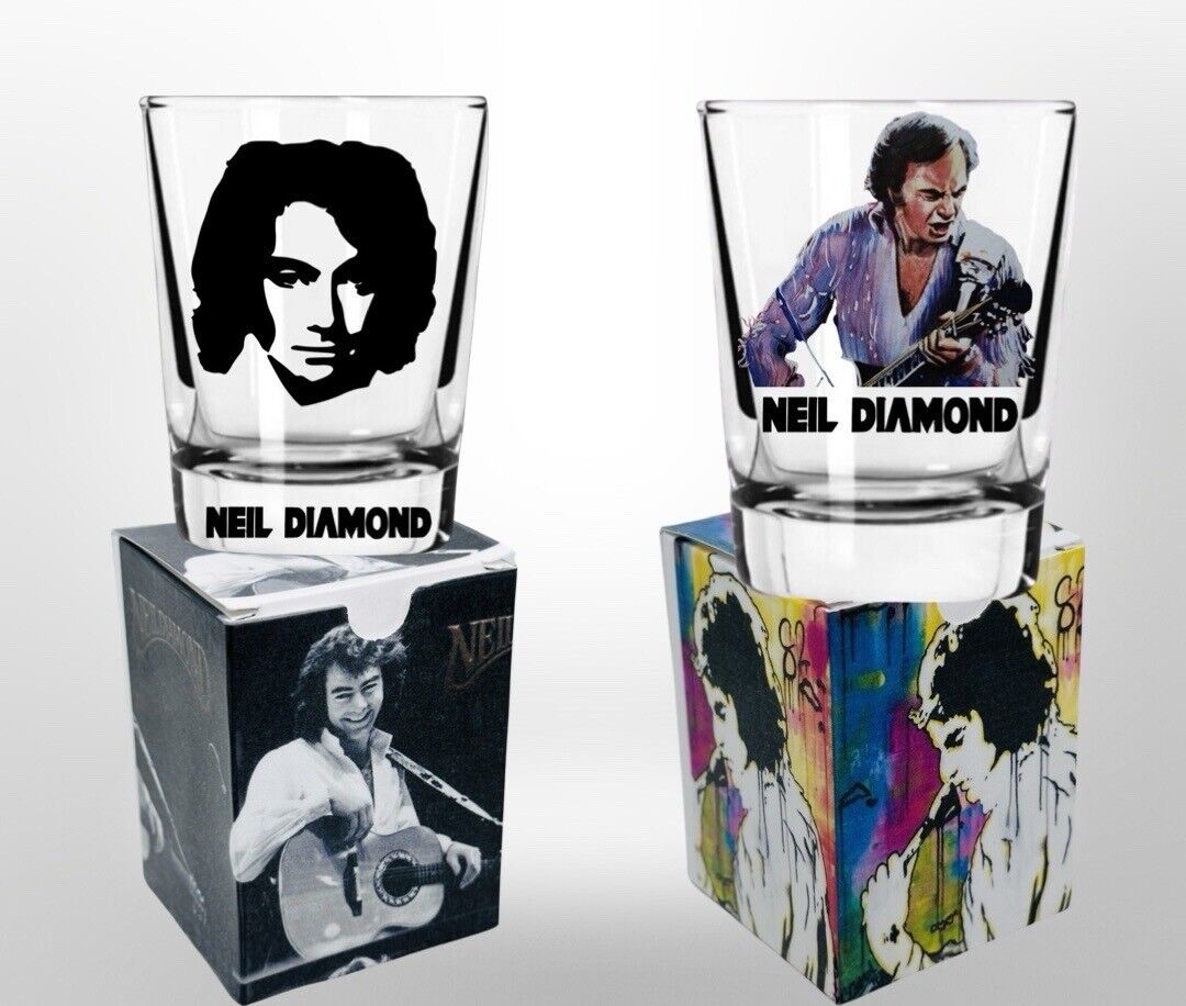 Neil Diamond Shot Glass/Gift Box Set Of 2