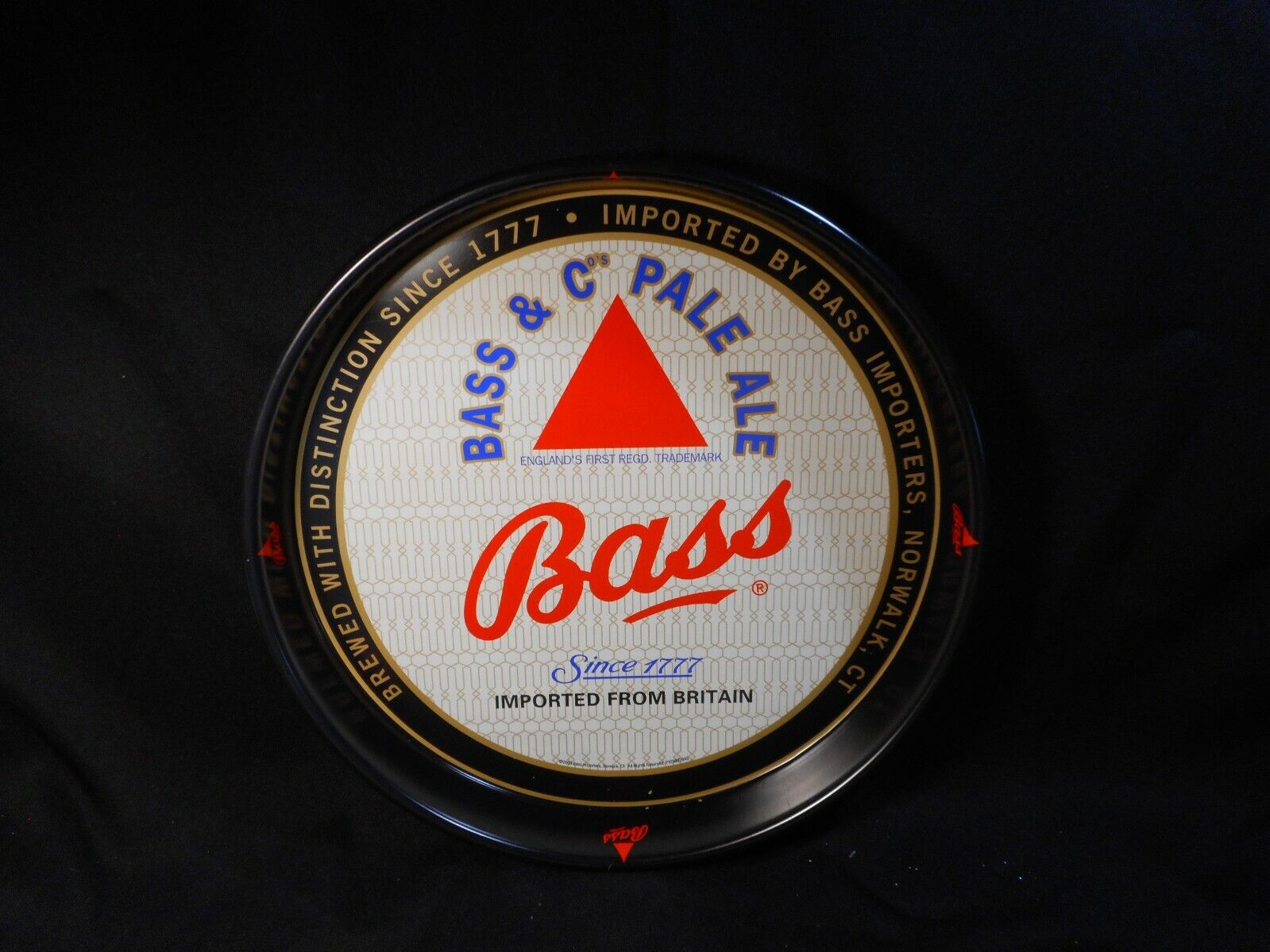 NOS Bass Pale Ale Beer Tray Since 1777 Imported From Britain