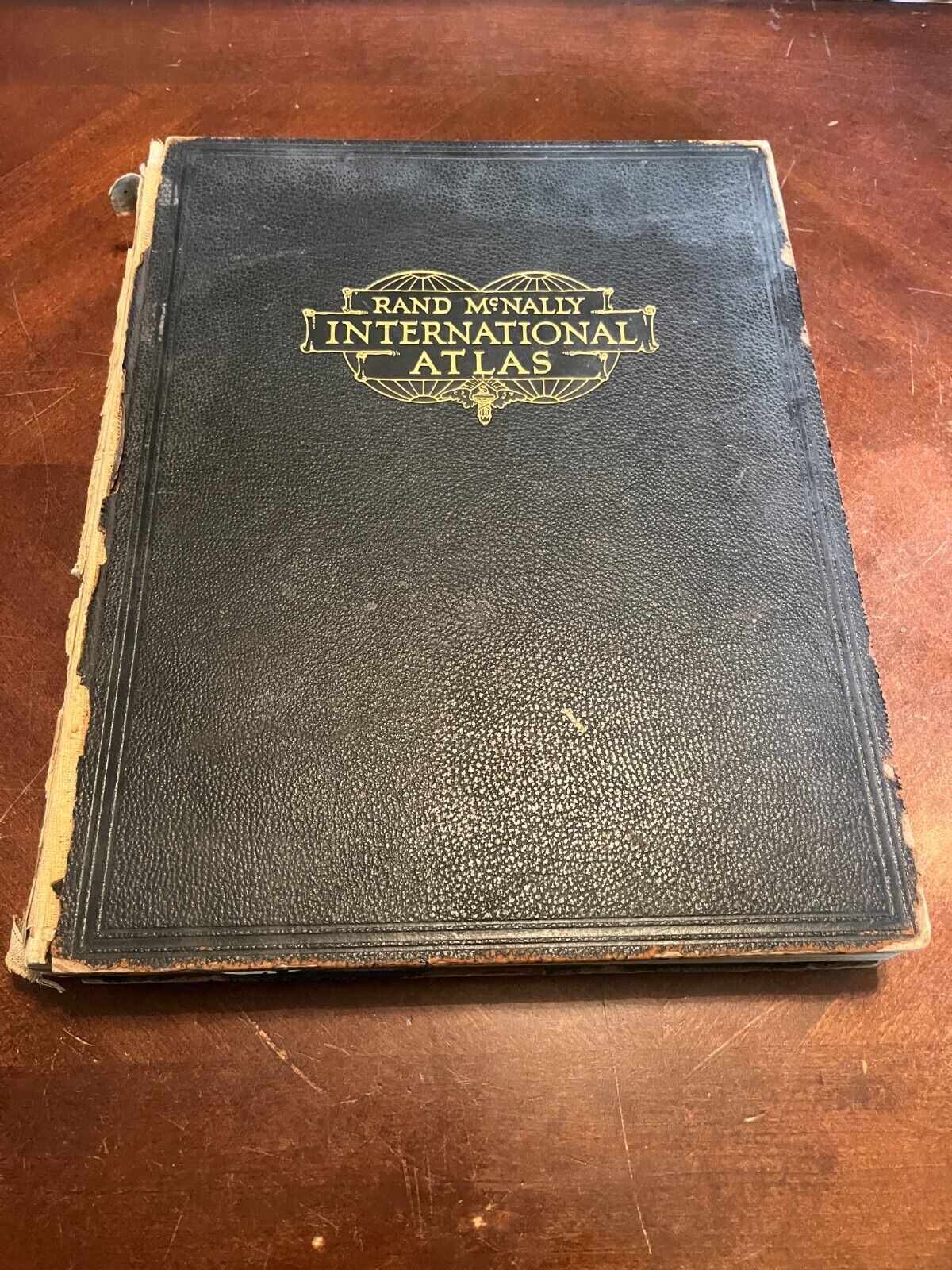 Antique 1926 Rand McNally International Atlas of the World Map Book Excellent