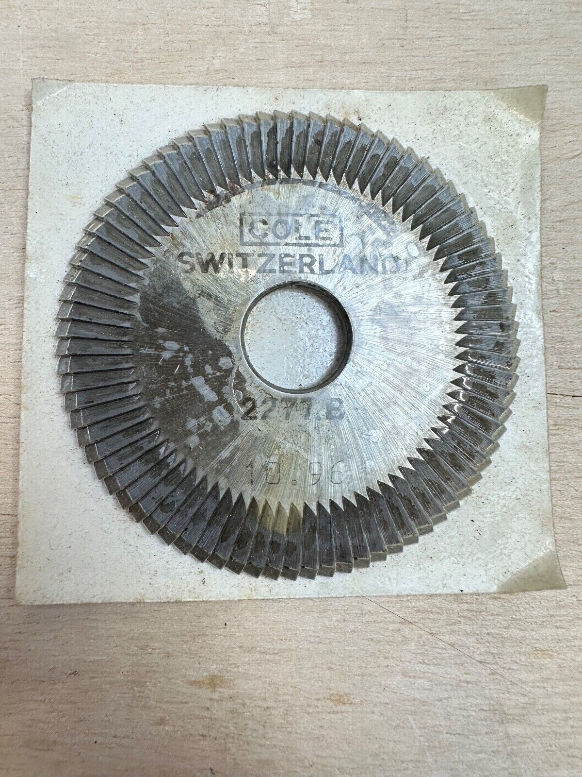 NOS COLE Key Cutting Wheel Cutter 2277.B Switzerland Sealed Original Package NIB